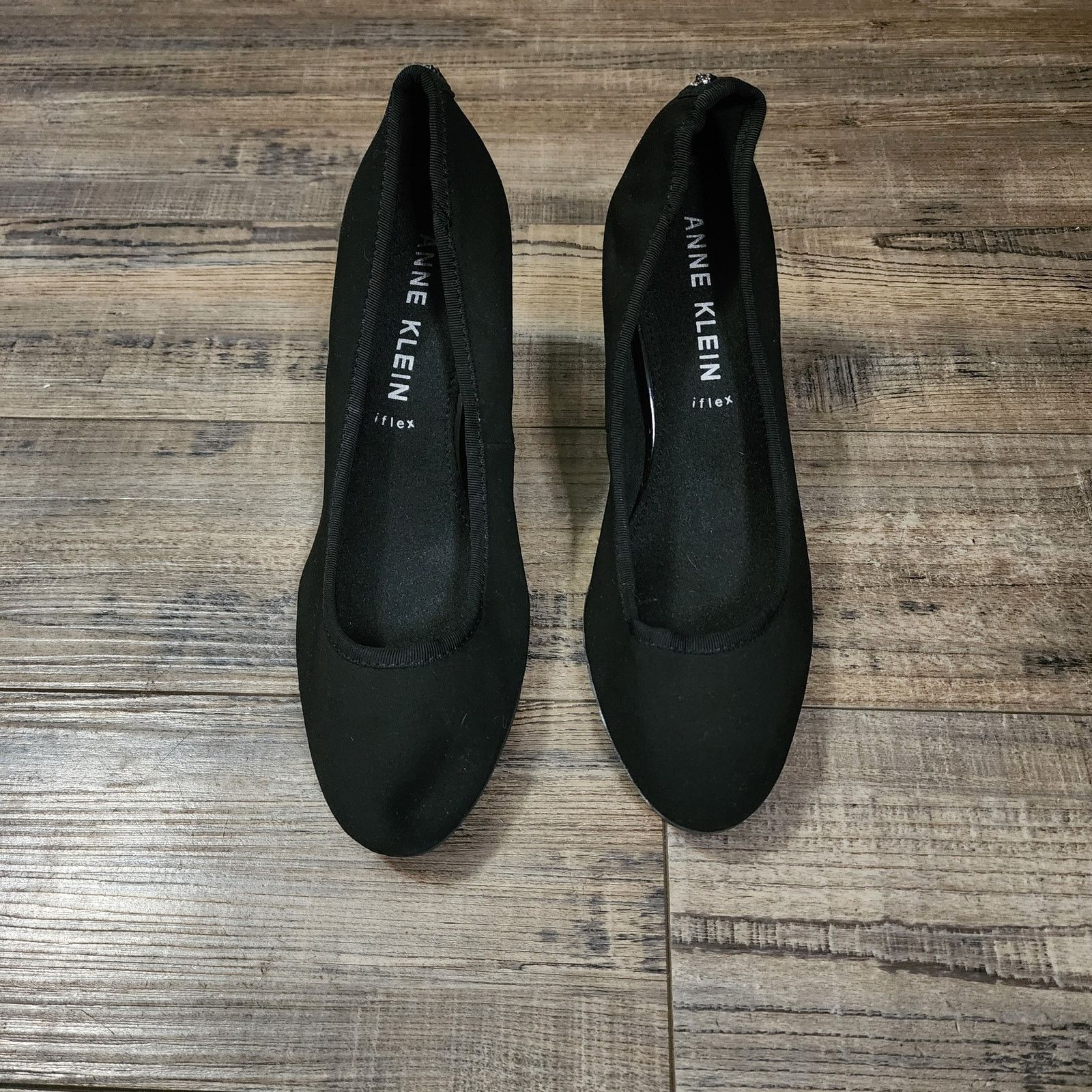 Anne Klein Anne Klein Classic Black Heel Chunky 3in heel size 8.5M BX42 Size US 8.5 / IT 38.5 - 7 Thumbnail