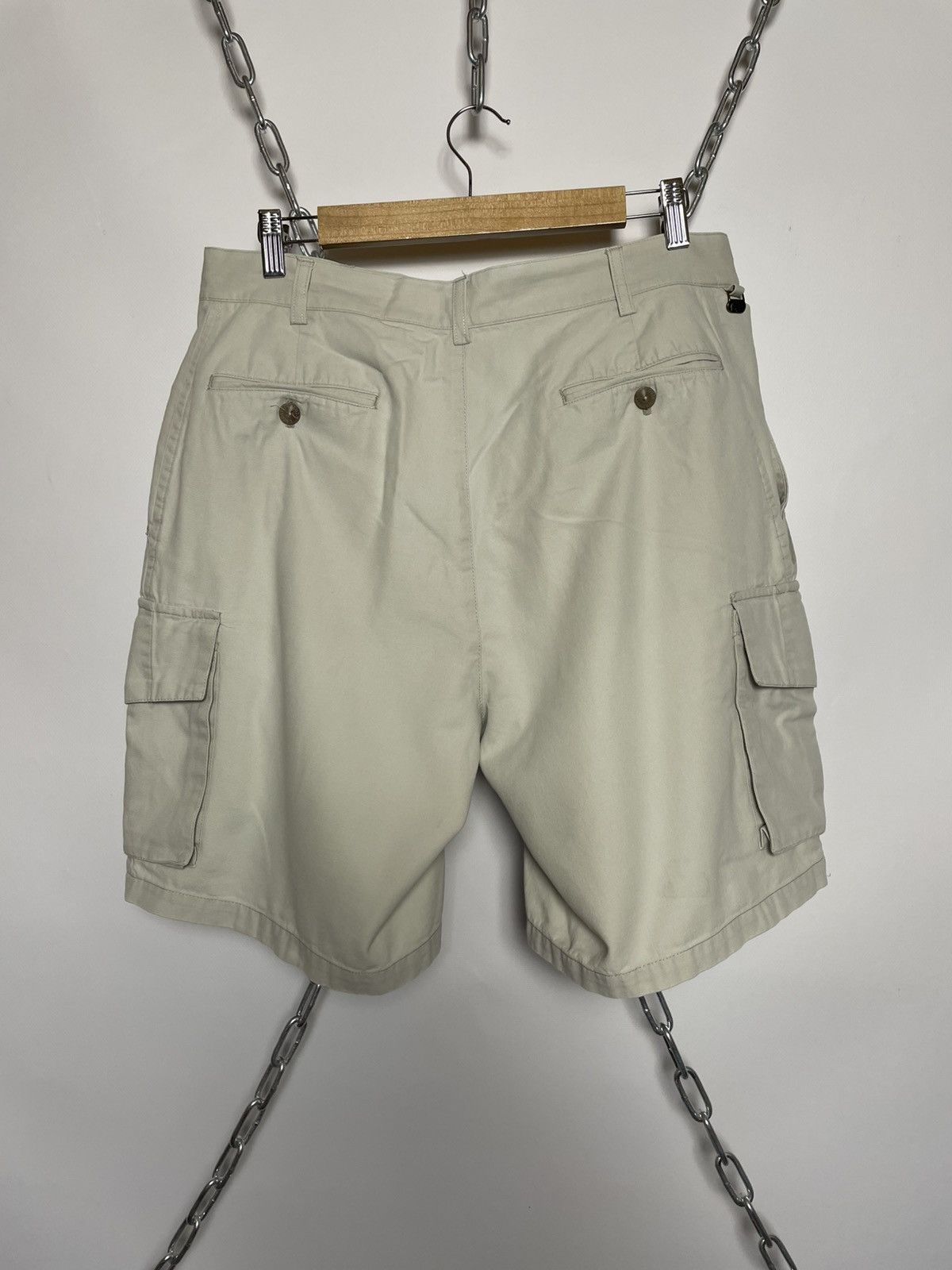 Lacoste Lacoste Vintage Metal Logo Cargo Shorts Size US 32 / EU 48 - 6 Thumbnail