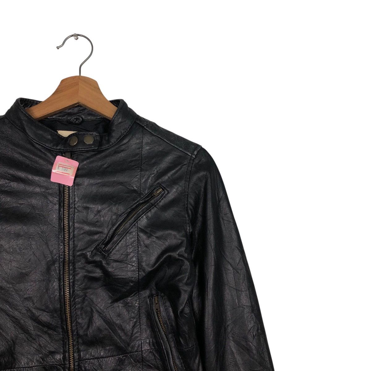 Japanese Brand 📌Vintage Cropped Biker Leather Jacket Crisp Issey Miyake Size US M / EU 48-50 / 2 - 7 Thumbnail
