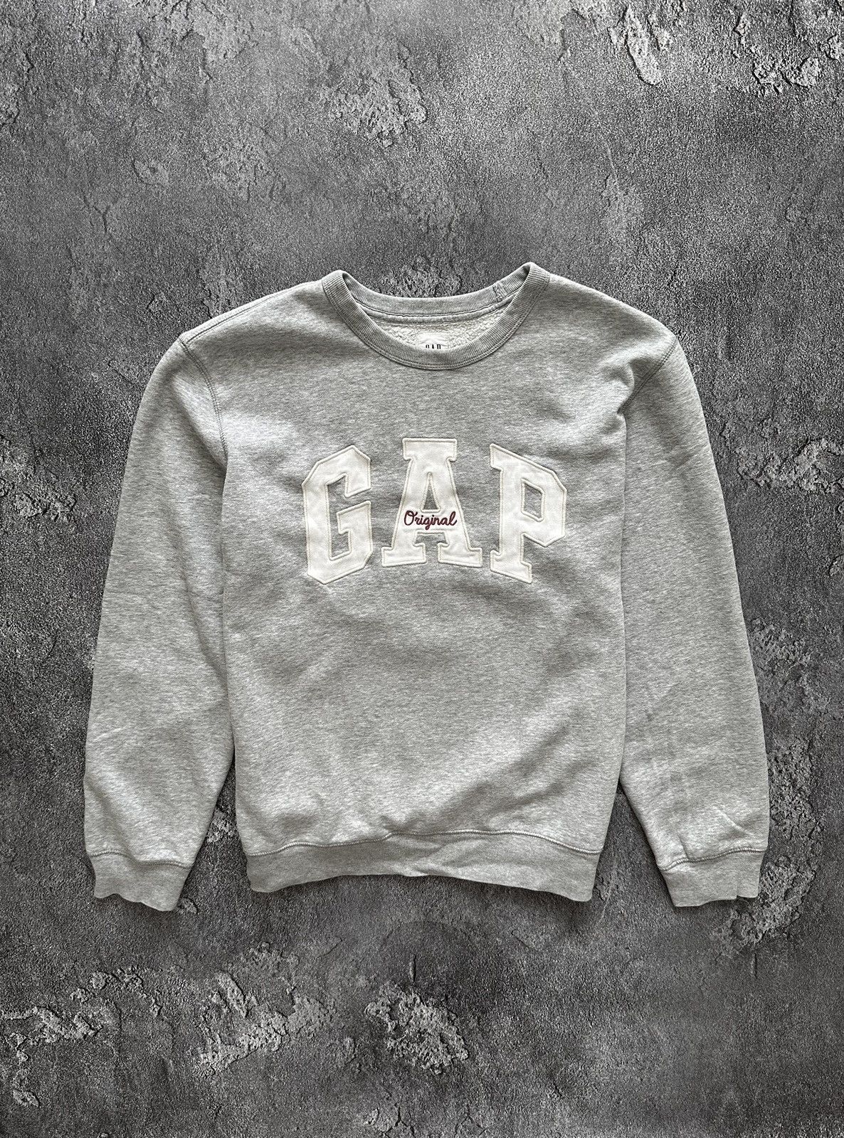 Gap 🌪️ Vintage 90s GAP Big Embroidered Logo Sweatshirt Sweater Size US L / EU 52-54 / 3 - 1 Thumbnail