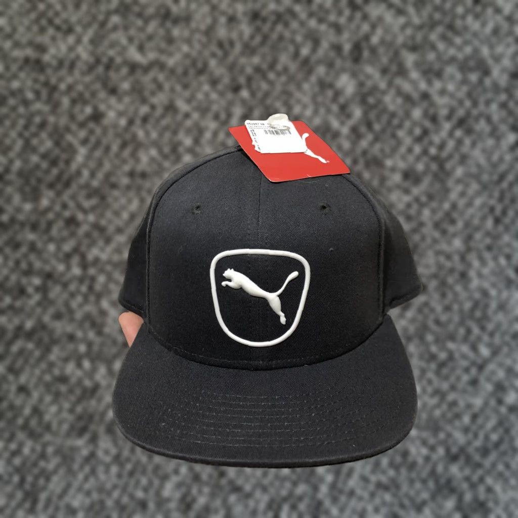 Puma Puma Golf Cat Patch 2.0 Snapback Cap Hat Gray Dry Cell NWT Sample Men Adjustable Cap Golf Hat Mens Size ONE SIZE - 1 Thumbnail