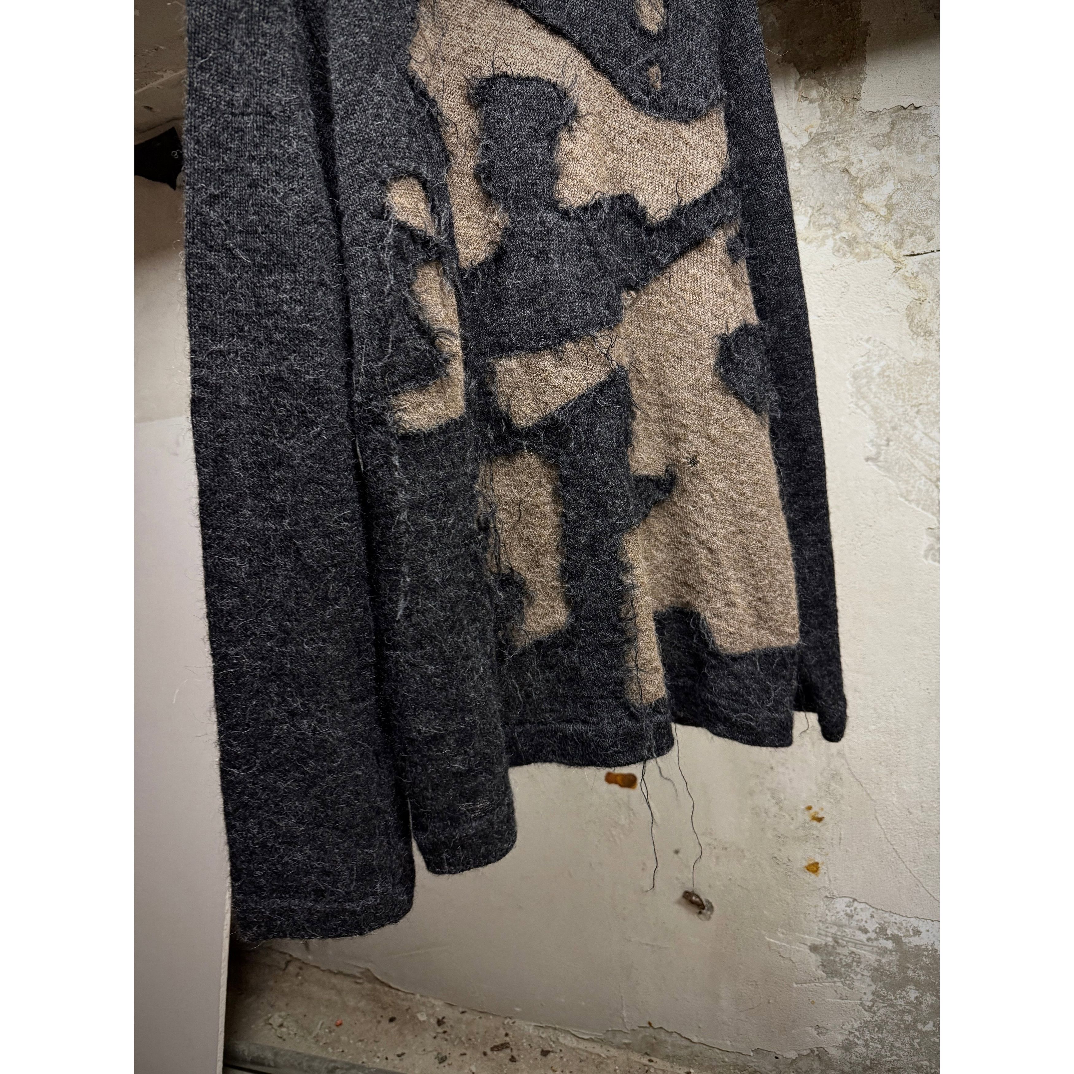Yohji Yamamoto Yohji Yamamoto POUR HOMME AW04 'Burnt' Alpaca Knit Sweater Size US L / EU 52-54 / 3 - 3 Thumbnail