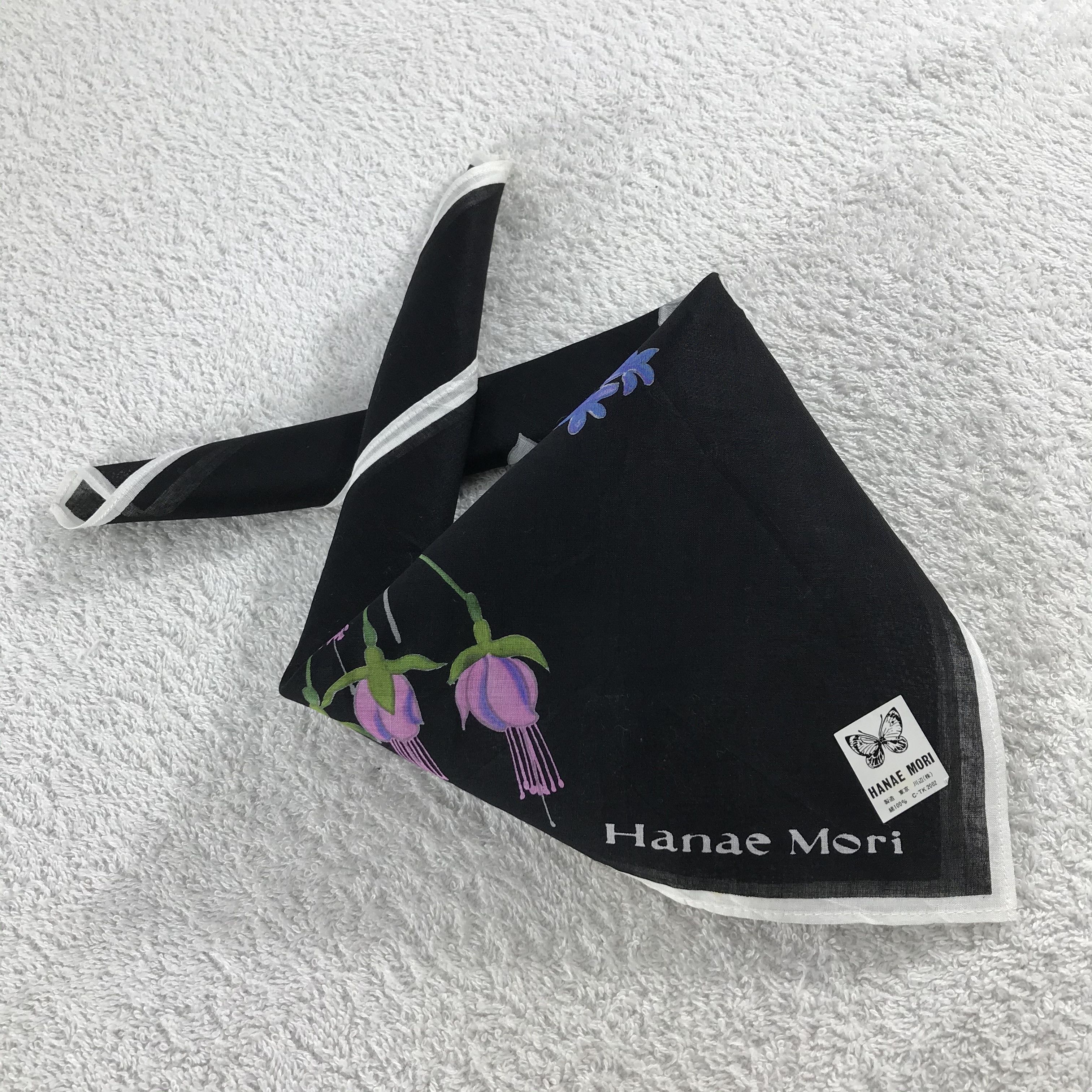Hanae Mori × Vintage Hanae Mori Bandana / Handkerchief / Neckerchief - S135 Size ONE SIZE - 4 Thumbnail