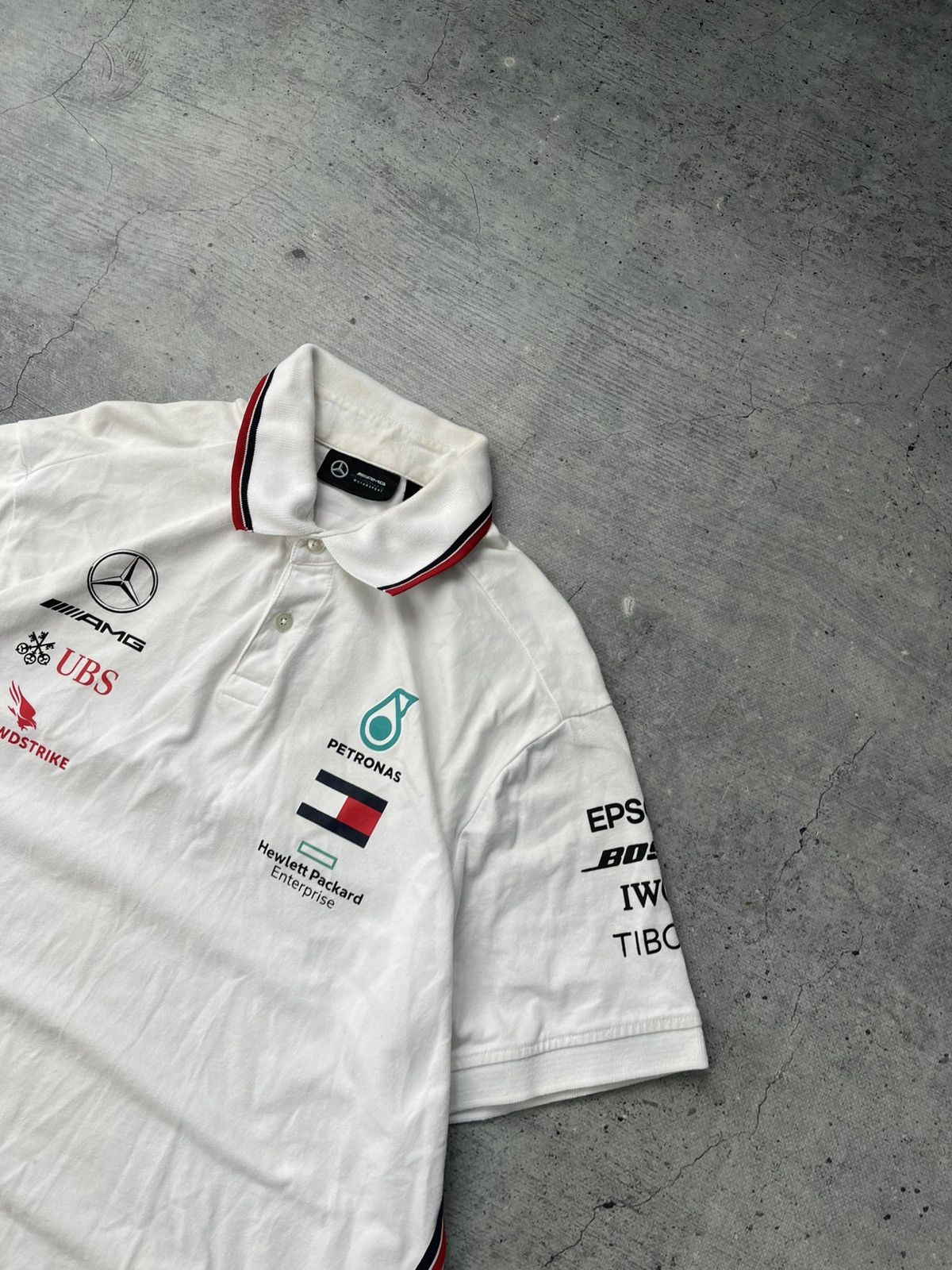Formula 1 Mercedes Benz AMG Team Racing Petronas Polo T-shirt Size US XL / EU 56 / 4 - 2 Thumbnail