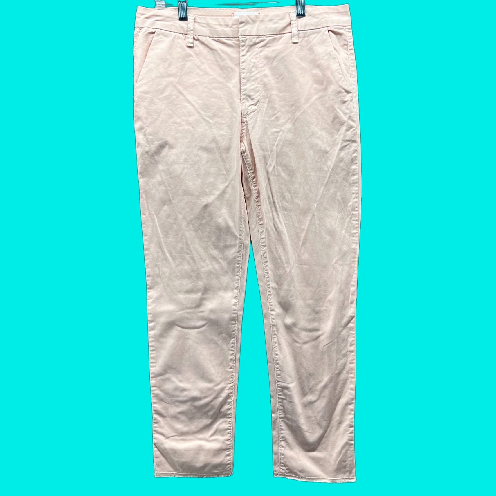 Sundry Sundry Pants Womens 27 Pink Chino Flat Front High Rise Cotton Preppy Casual Formal Travel Size 27" / US 4 / IT 40 - 1 Thumbnail