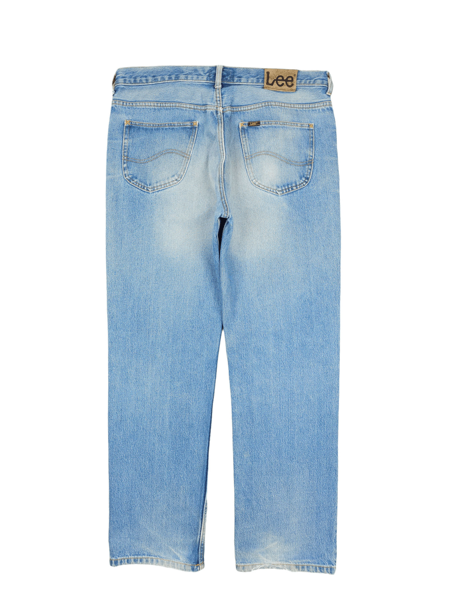 Japanese Brand × Lee × Vintage 💎 Size 36/32 Vintage 90's Lee Baggy Jeans Chicago Washed Size US 36 / EU 52 - 2 Thumbnail
