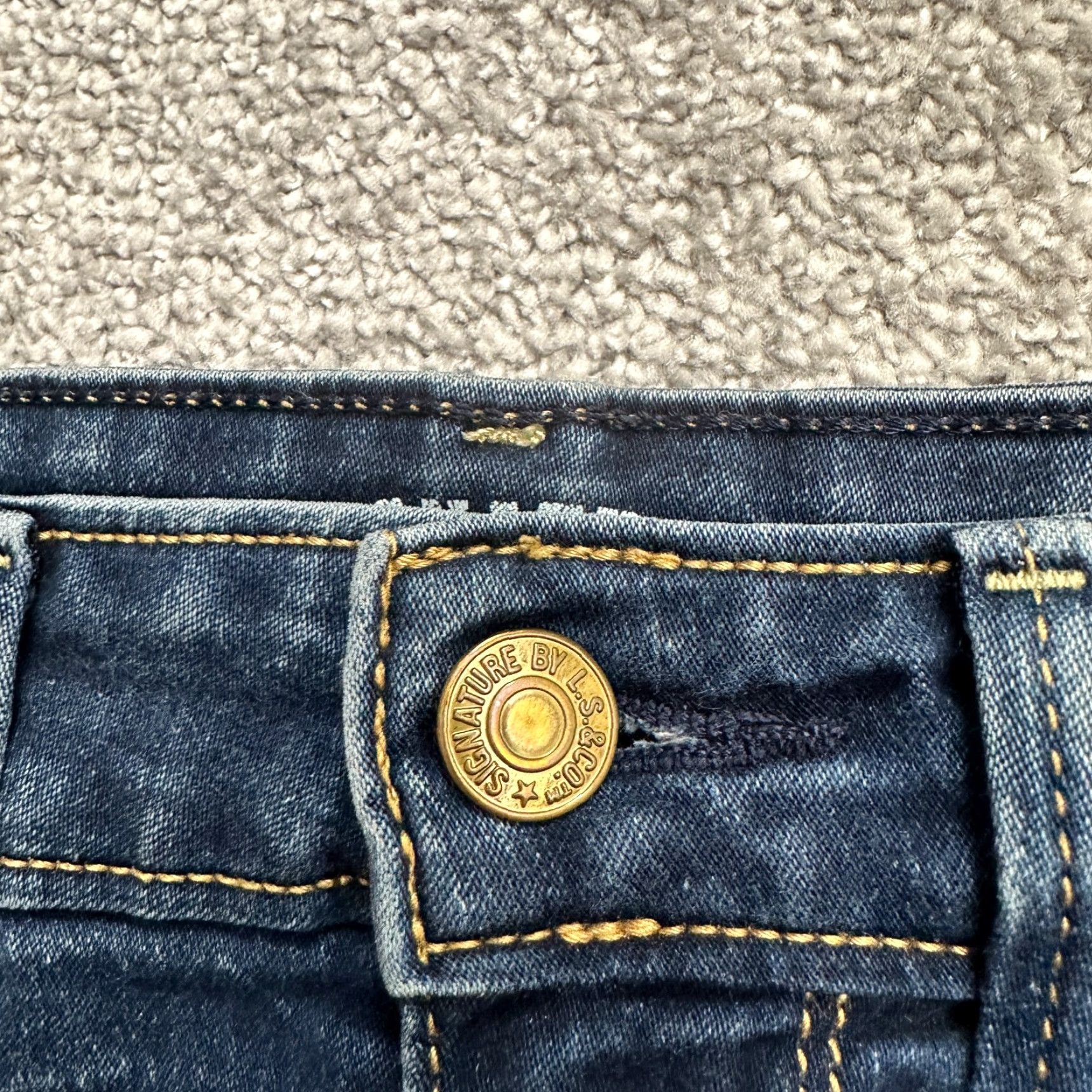 Levi's Levi's Signature Modern Skinny Denim Jeans Womens 4S W27 Blue Mid Rise 28x26.5 Size 27" / US 4 / IT 40 - 3 Thumbnail