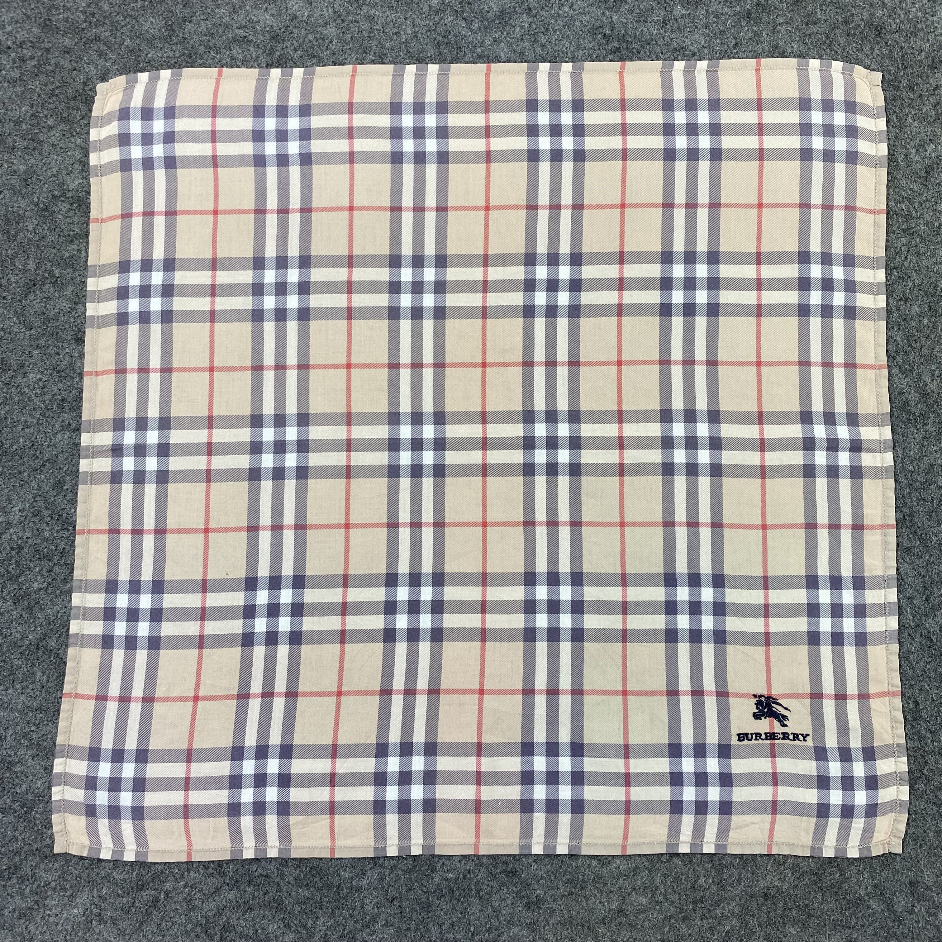 Burberry Burberry Handkerchief Neckerchief Bandana-B1746 Size ONE SIZE - 3 Thumbnail