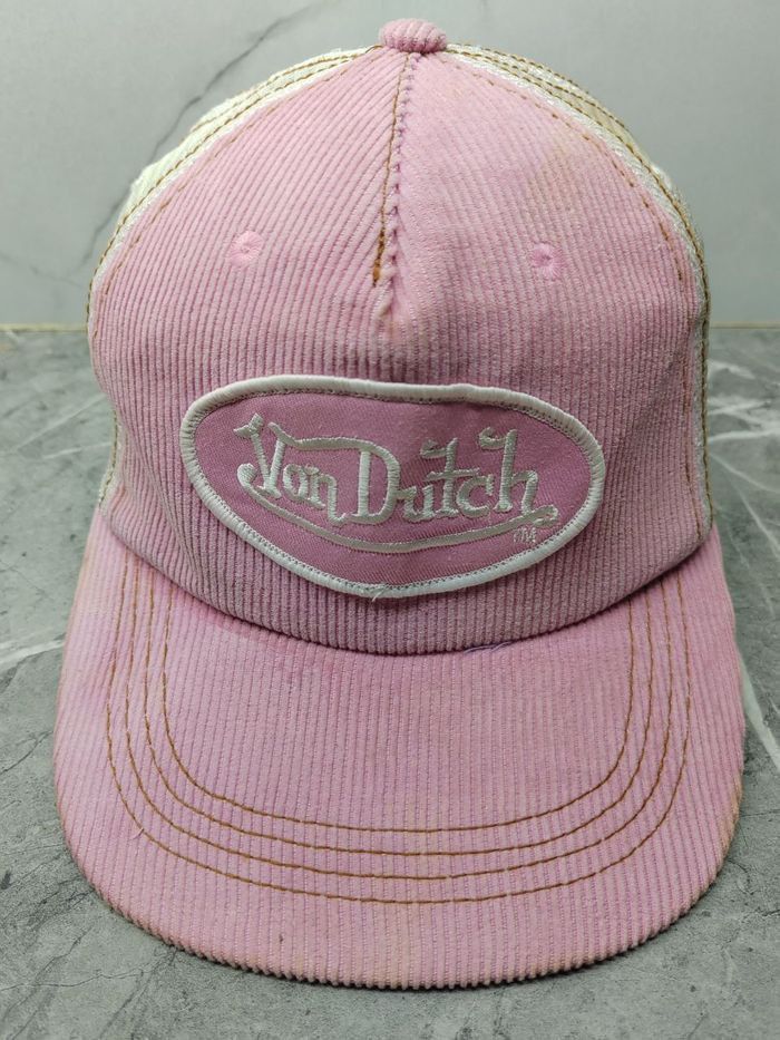 Von Dutch Vintage Von Dutch Corduroy Trucker Cap Hat Size ONE SIZE - 2 Thumbnail