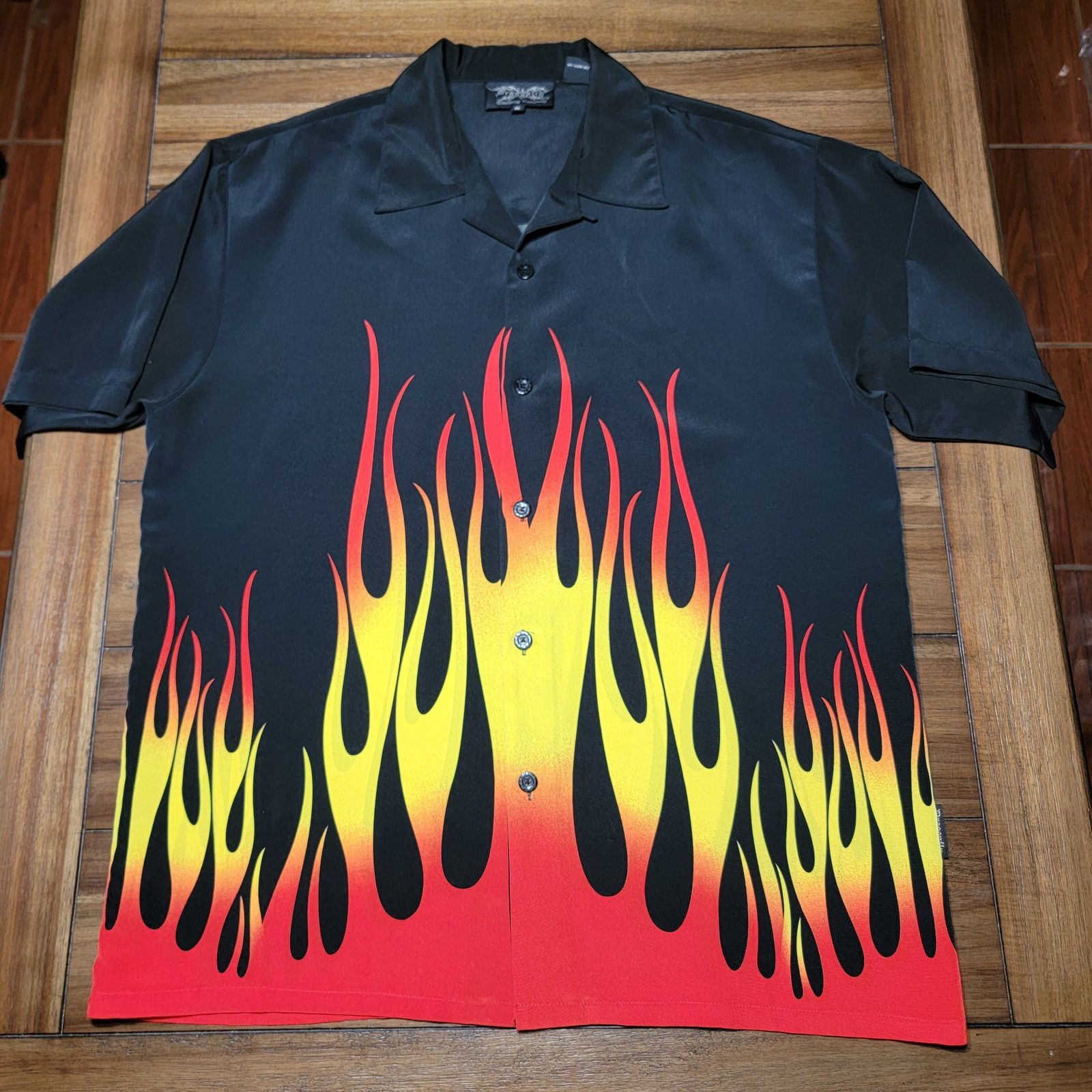Dragonfly Dragonfly Full Button Shirt Flames - Size XL Size US XL / EU 56 / 4 - 1 Thumbnail