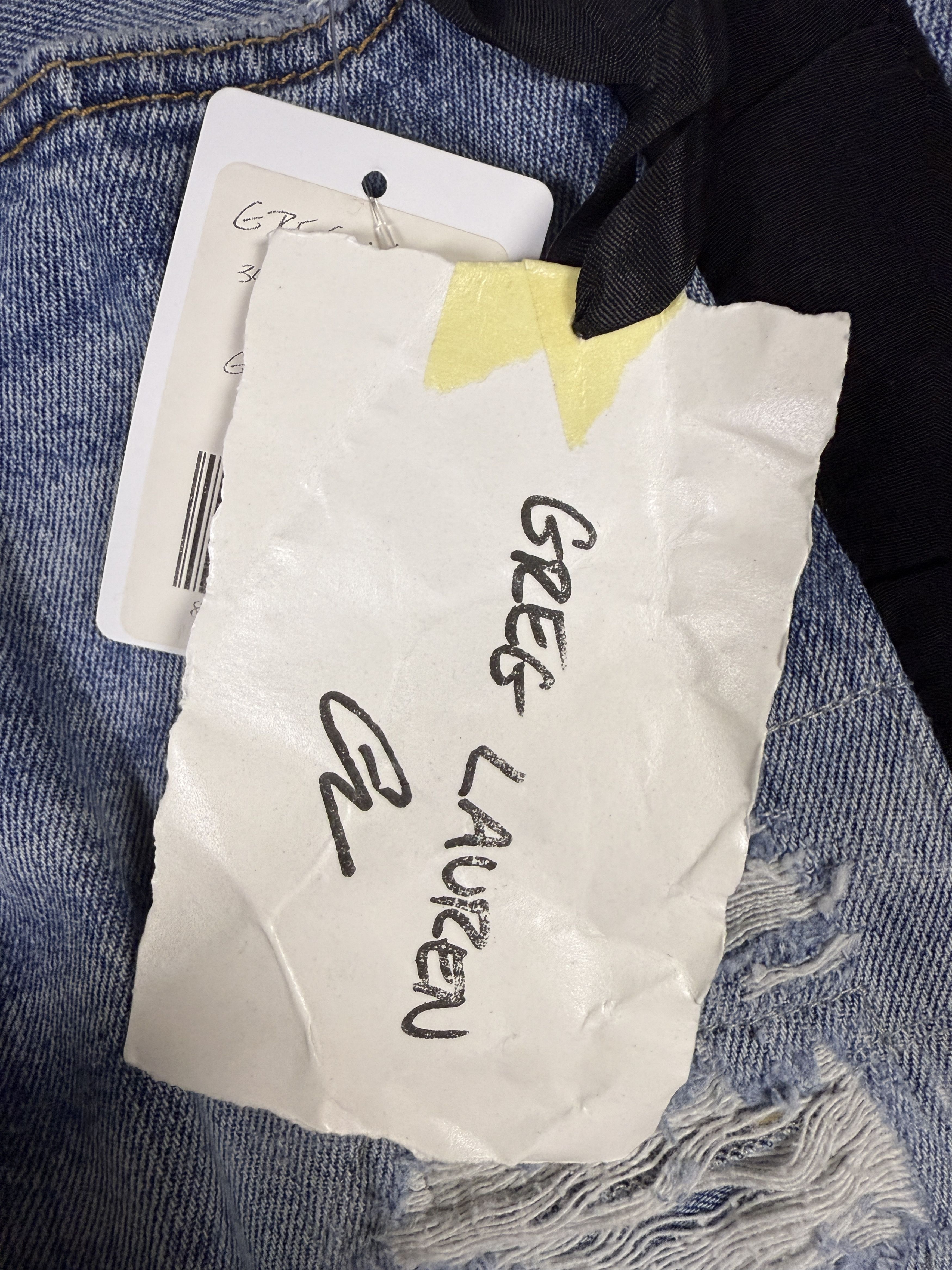 Greg Lauren $1250 Greg Lauren 32 Tux Denim Lounge Pants Size US 32 / EU 48 - 4 Thumbnail