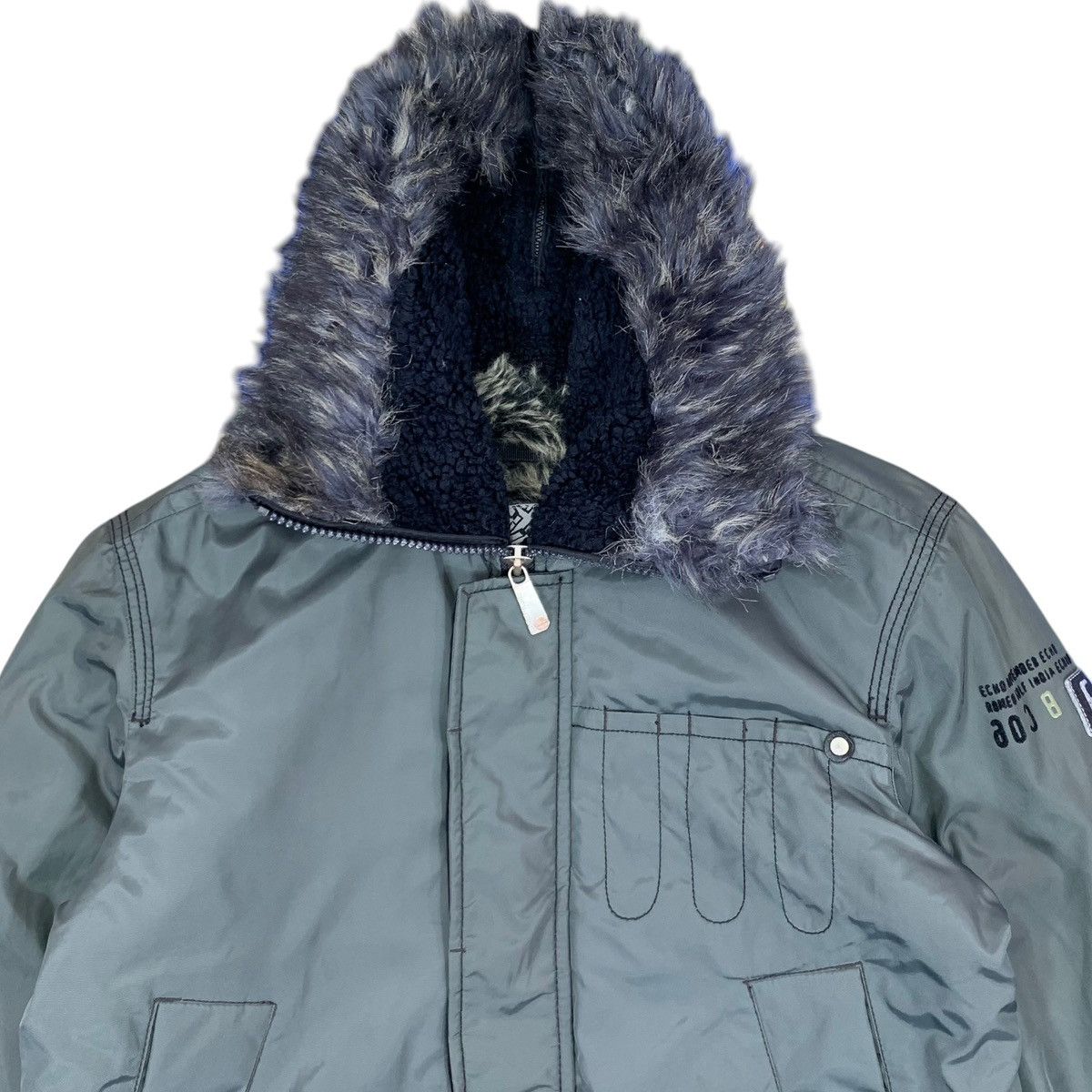 Energie × Vintage VINTAGE ENERGIE BOMBER HUNTING FUR MINX JACKET Size US M / EU 48-50 / 2 - 3 Thumbnail