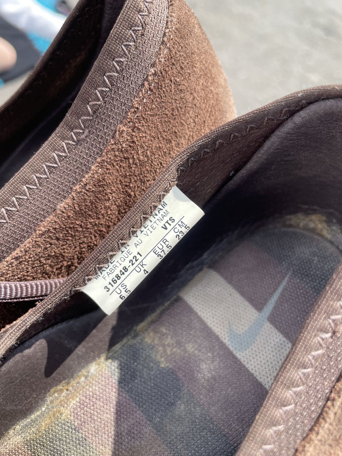 Nike × Vintage Nike Brown suede Ballet flats Size US 6.5 / IT 36.5 - 7 Thumbnail