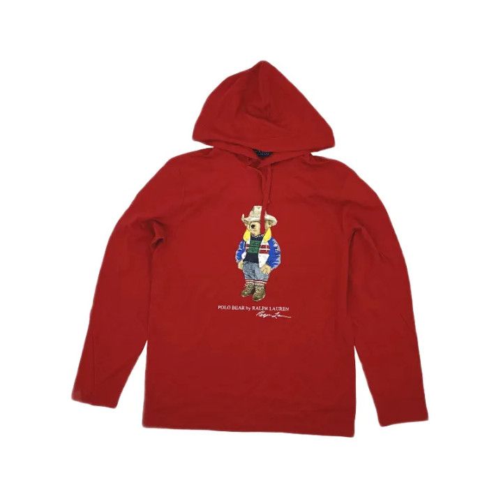 Polo Ralph Lauren Polo Ralph Lauren Bear Print Hooded Long-Sleeve T-Shirt Size US S / EU 44-46 / 1 - 1 Thumbnail