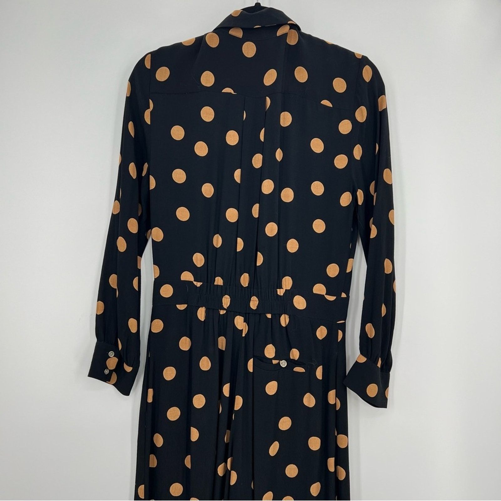 Anthropologie NWT Anthropologie Loveland Wide-Leg Jumpsuit Polka Dots 4 Size 27" / US 4 / IT 40 - 5 Thumbnail