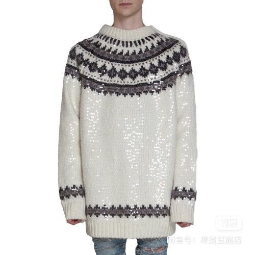 Saint Laurent Paris SAINT LAURENT PARIS BY HEDI SLIMANE 13FW/AW SEQUIN SWEATER Size US S / EU 44-46 / 1 - 1 Thumbnail