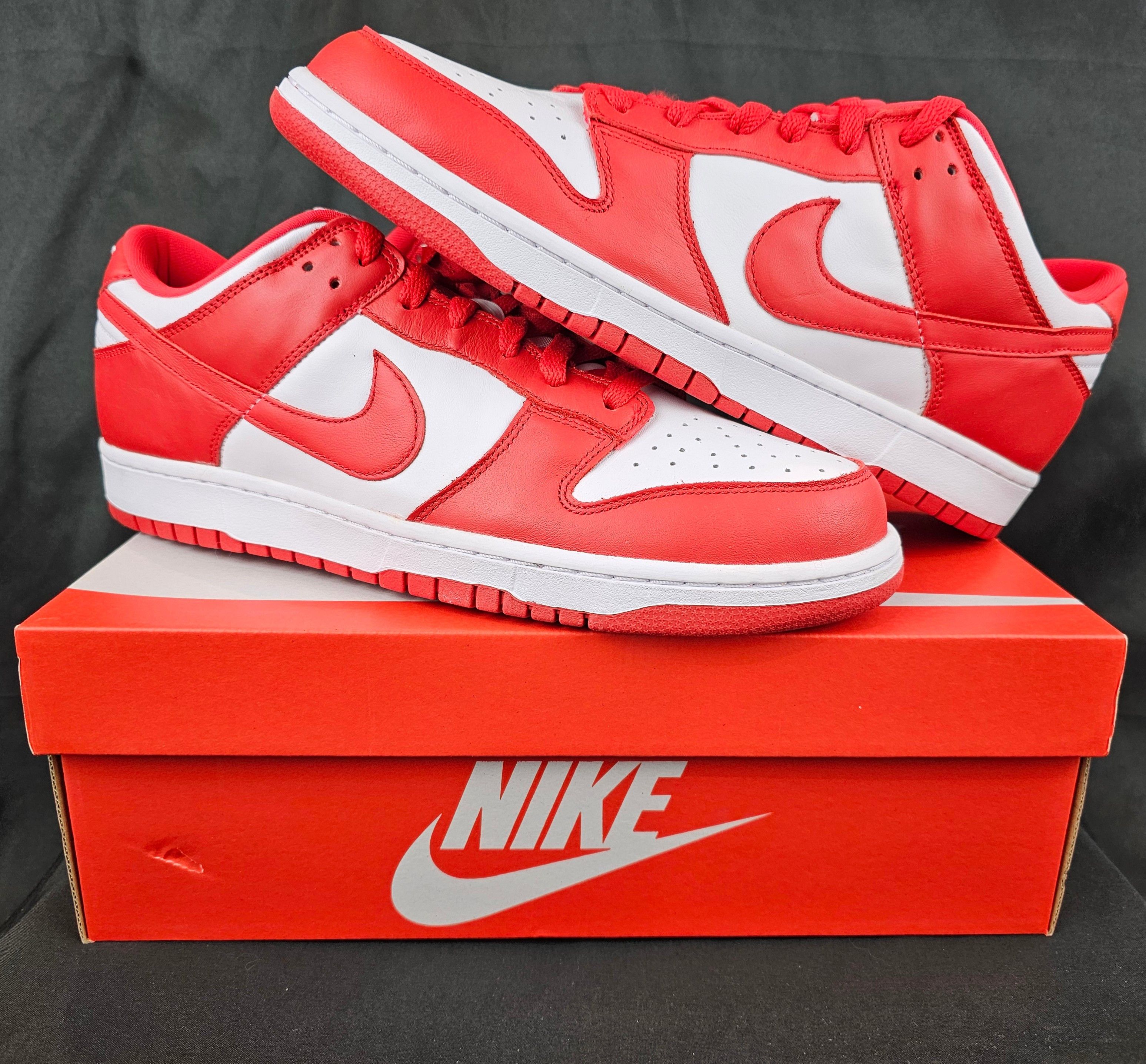 image of Nike Dunk Low University Red St. John’S Men's Shoes (Size 12.5)