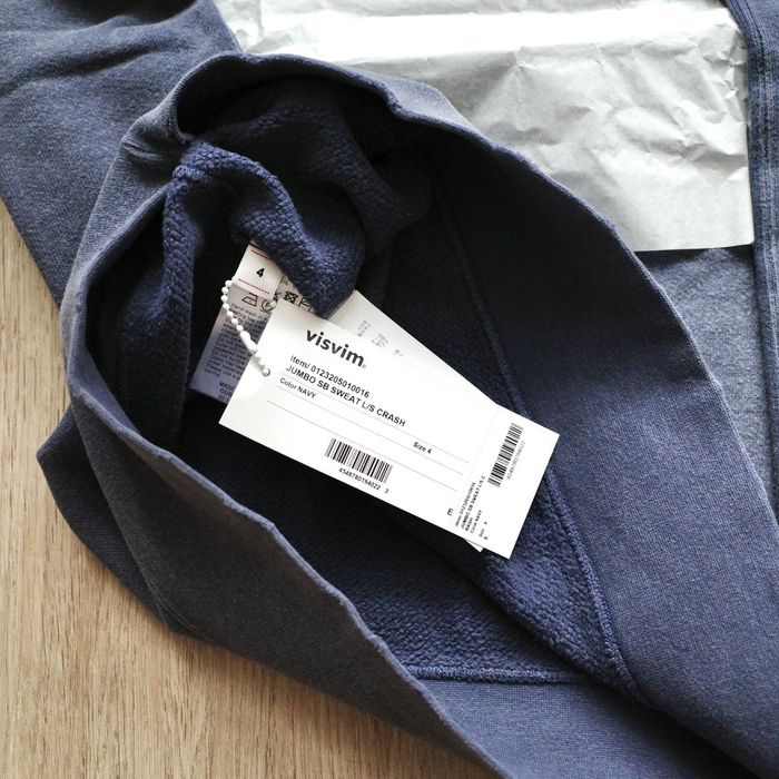 Visvim JUMBO SB SWEAT L/S CRASH | Grailed