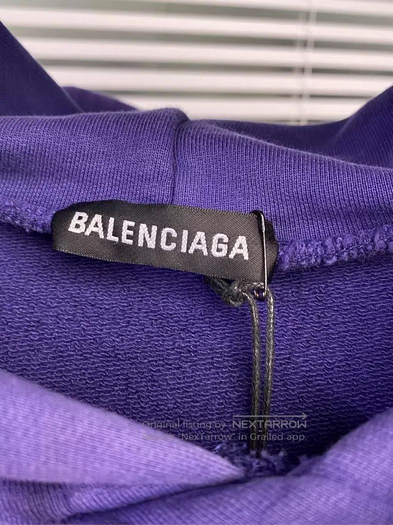 Balenciaga Balenciaga Coca-Cola Wave Print Logo Blue Hoodie Sweatshir Size US L / EU 52-54 / 3 - 6 Thumbnail