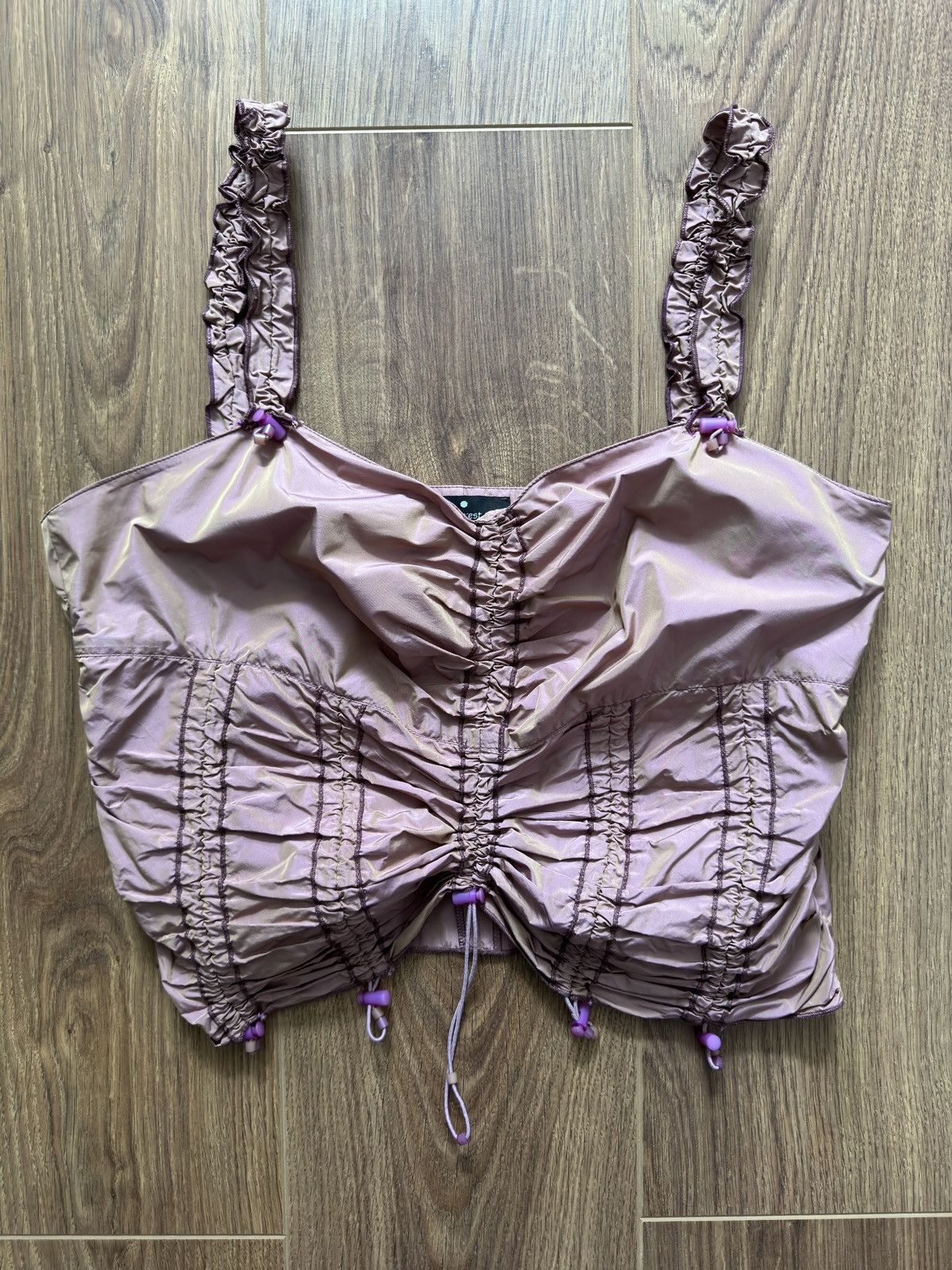 Beauty Beast × If Six Was Nine × Vintage Vintage Nylon Peach Adjustable Tank-Top Size M / US 6-8 / IT 42-44 - 1 Thumbnail