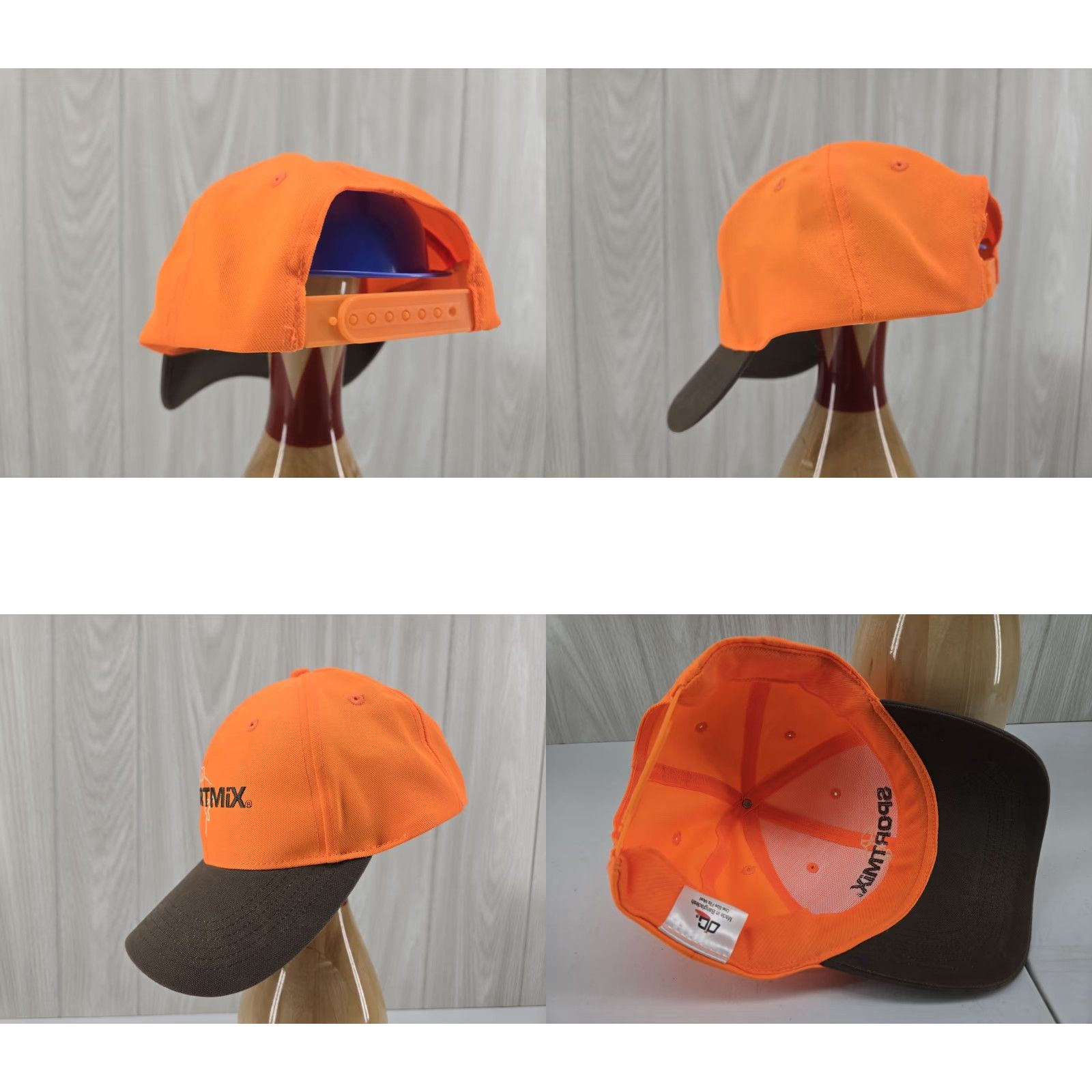 Vintage SPORTMIX PET FOOD Hat Orange Brown Adjustable Snapback Size ONE SIZE - 8 Thumbnail