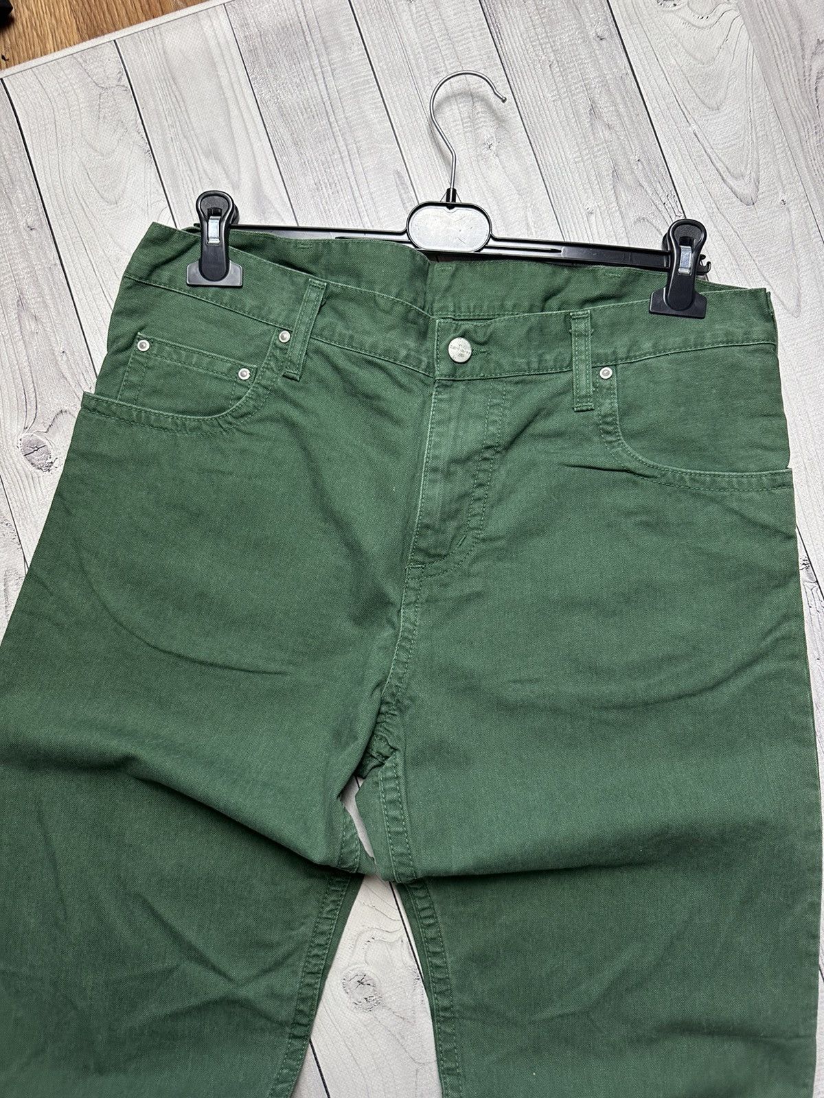 Carhartt Wip × Vintage Vintage Carhartt Wip green denim jeans size 33/34 Size US 33 - 6 Thumbnail