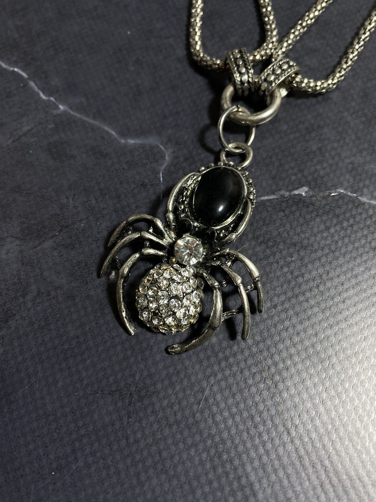 Jewelry Vintage Gothic Spider Pendant Necklace Statement Piece Size ONE SIZE - 2 Thumbnail
