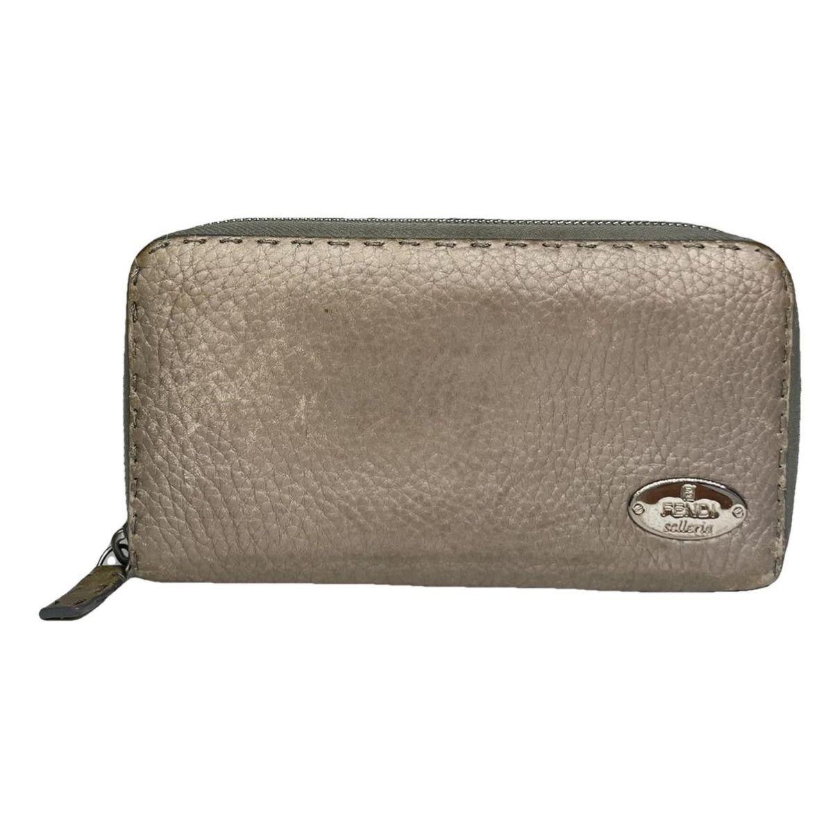 Fendi Silver Leather Wallet Size ONE SIZE - 1 Thumbnail