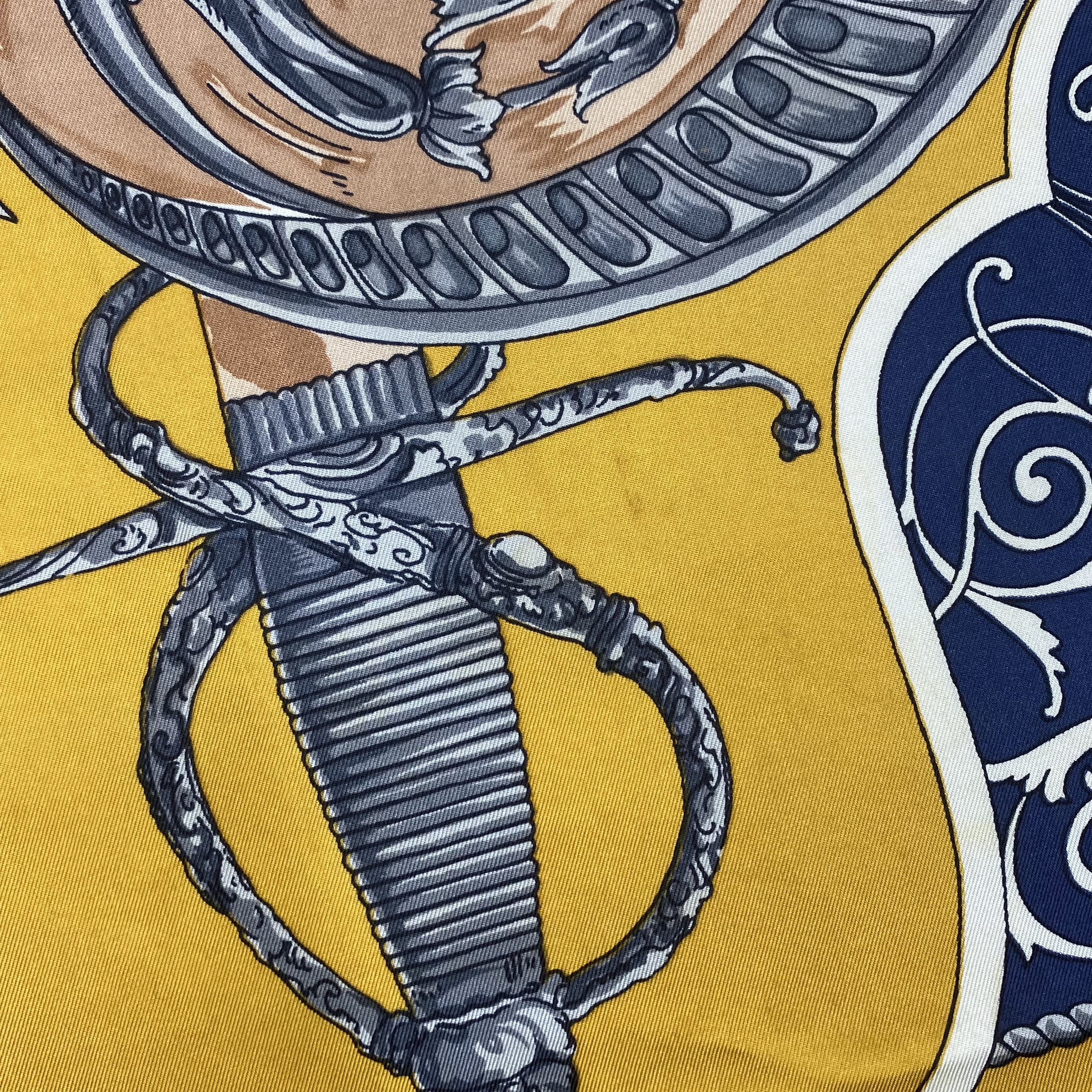 Japanese Brand Vintage Mythology SILK Scarf Twill Stole Wraps Scarves Size ONE SIZE - 10 Thumbnail