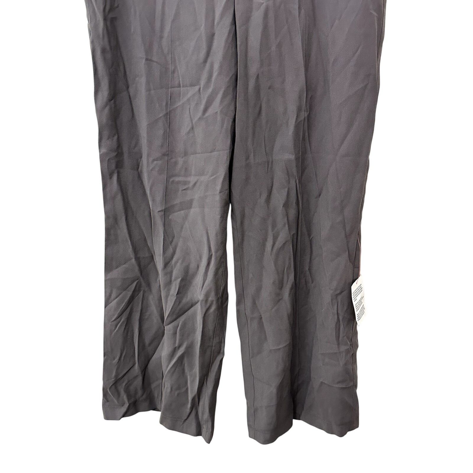 Topshop Topshop Slack Pants Wide Leg Flat Front Gray Women's 10 NWT Size 32" / US 10 / IT 46 - 3 Thumbnail