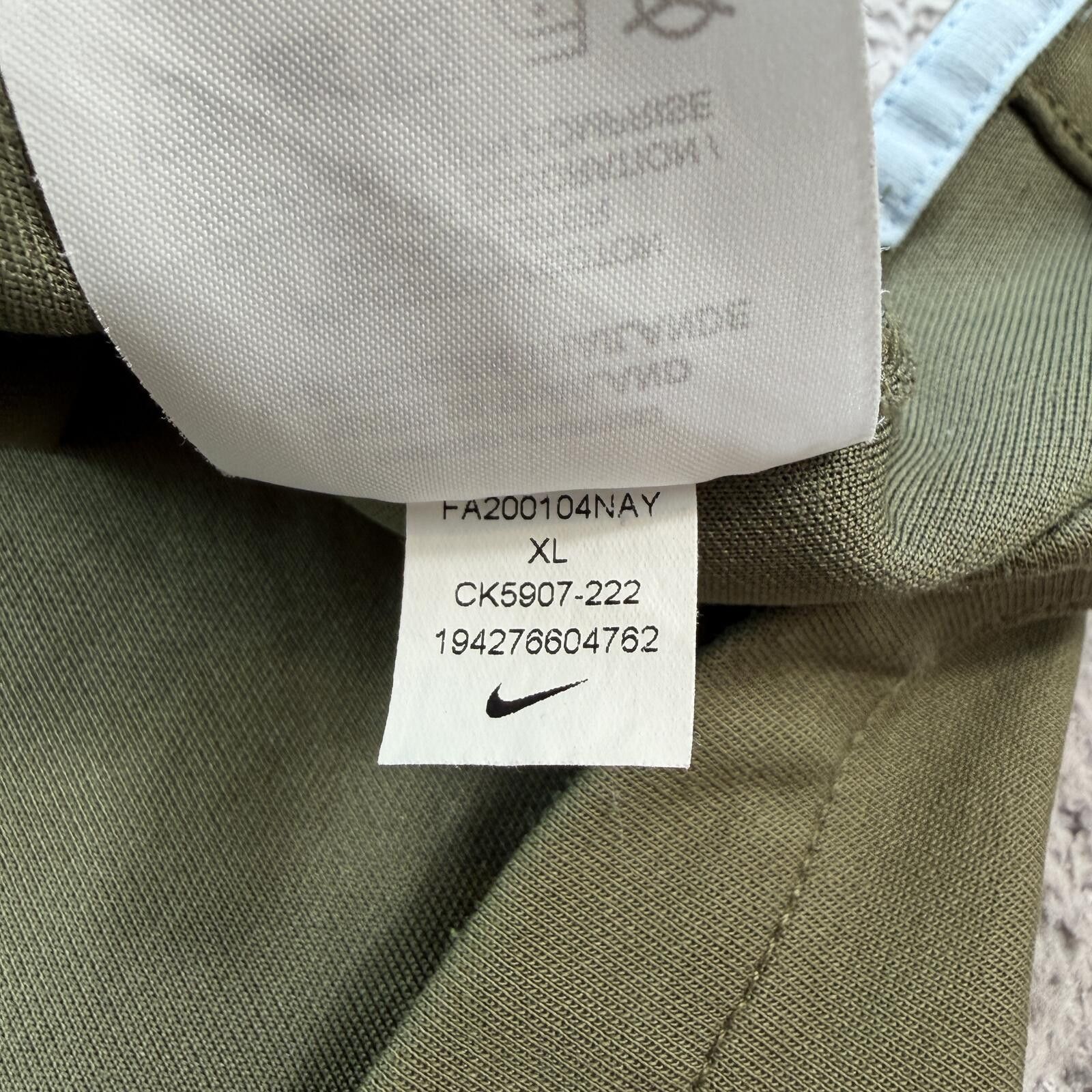 Nike Nike Dri-FIT Long Sleeve Polo Shirt Olive Green XL Golf Size US XL / EU 56 / 4 - 7 Thumbnail