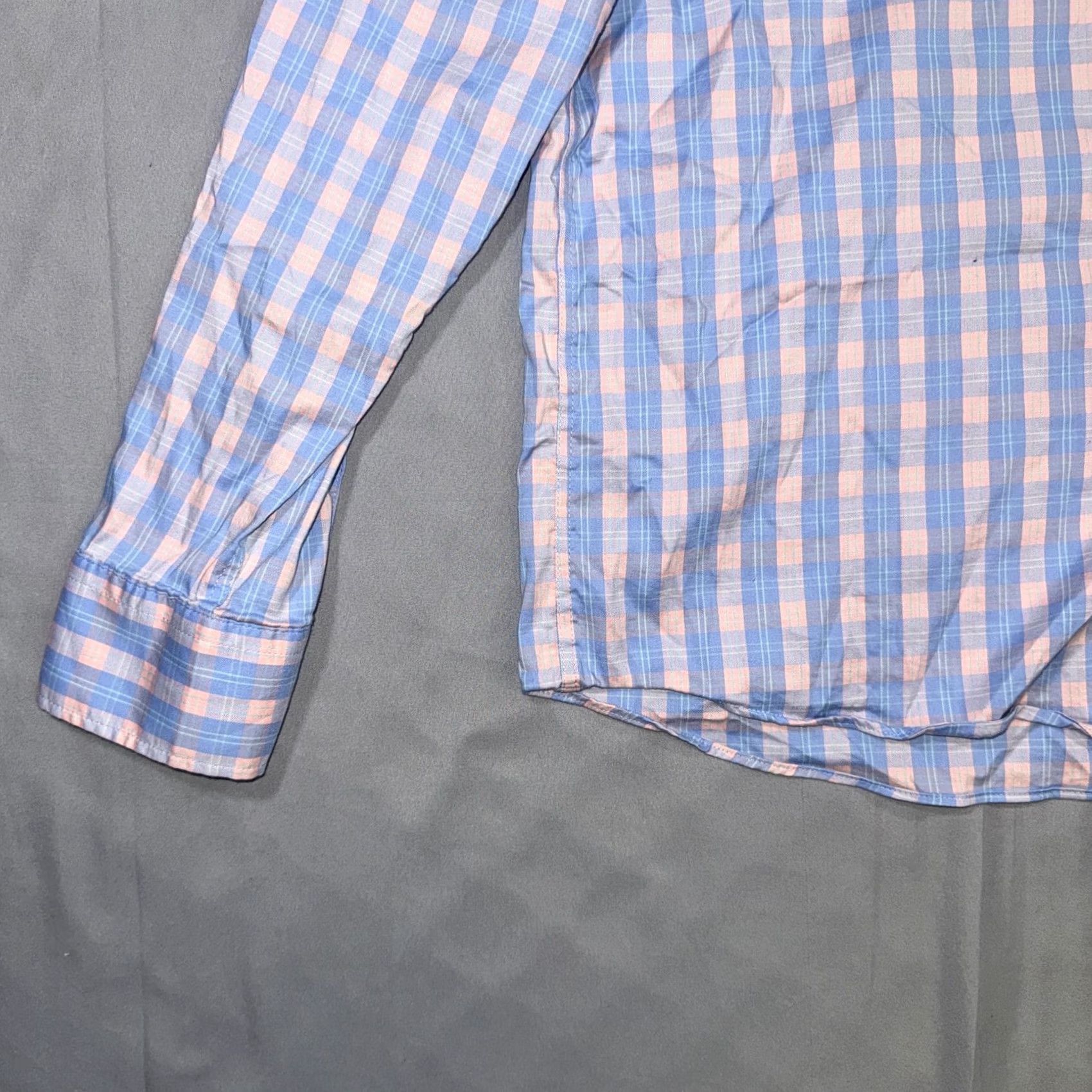 Faherty Faherty Shirt Mens Large Blue Check Long Sleeve The Movement Shirt Size US L / EU 52-54 / 3 - 7 Thumbnail