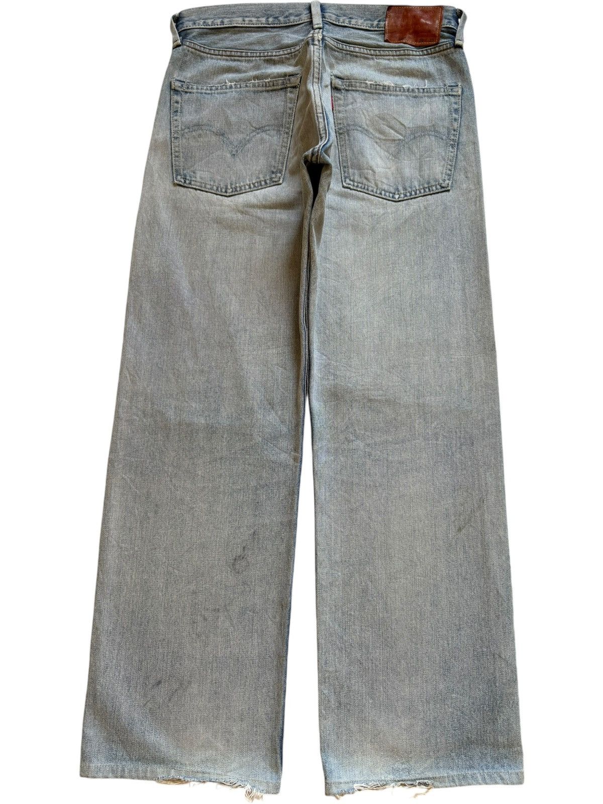 Levi's Vintage 90s Levis 503 Light Wash Distressed Rip Baggy Jeans Size US 31 - 2 Thumbnail