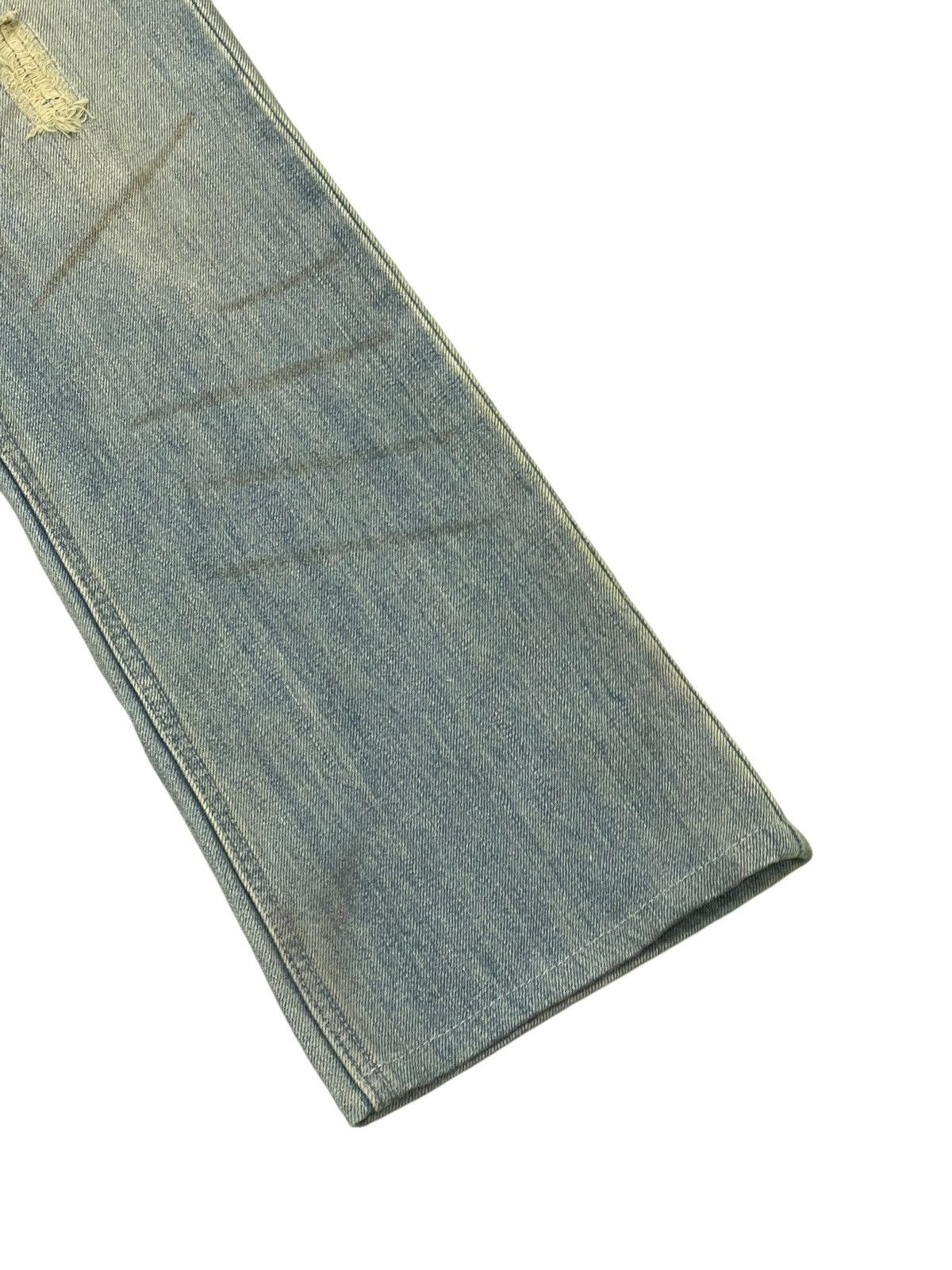 Japanese Brand Flare Jeans Klein Plus Faded Distress Boot Cut 1🟦4 Size US 30 / EU 46 - 4 Thumbnail