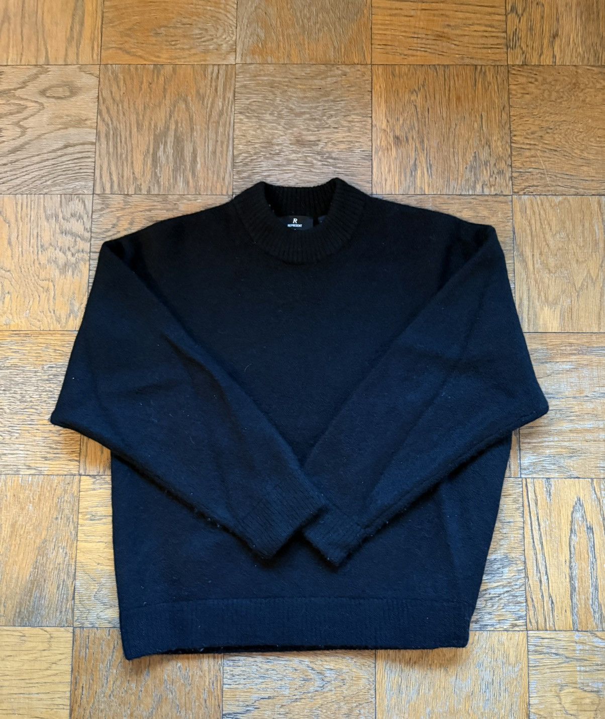 Represent Clo. Represent Alpaca Blend Sweater - Jet Black Size US M / EU 48-50 / 2 - 2 Thumbnail