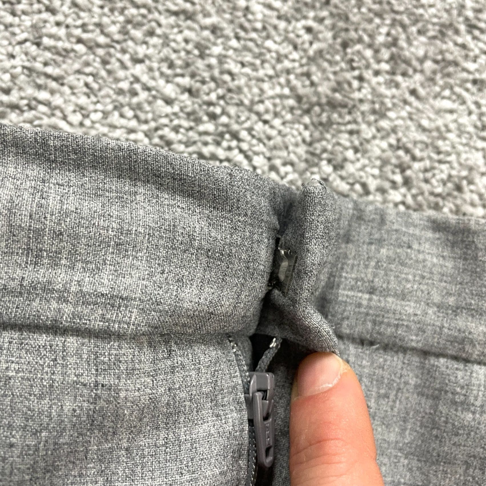 Banana Republic Banana Republic Dress Pants Womens 6P Gray Straight Leg Mid Rise Work 32x27 Size 28" / US 6 / IT 42 - 3 Thumbnail