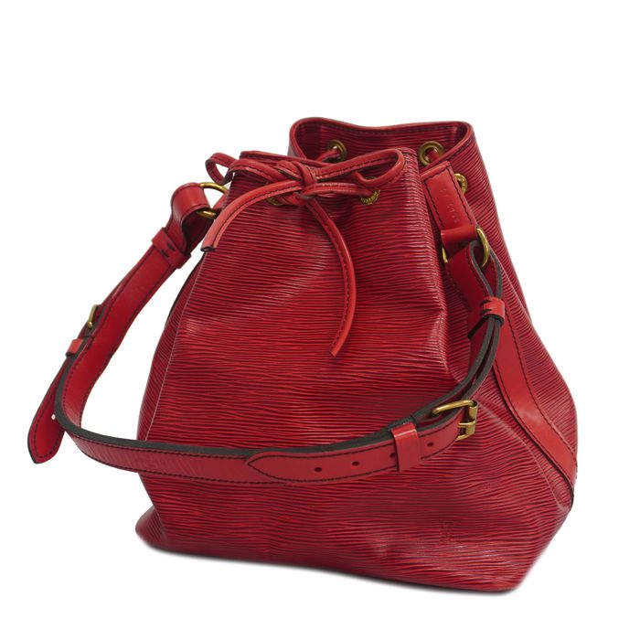 Louis Vuitton Epi Petit Noe M44107 Women's Shoulder Bag Castilian Red