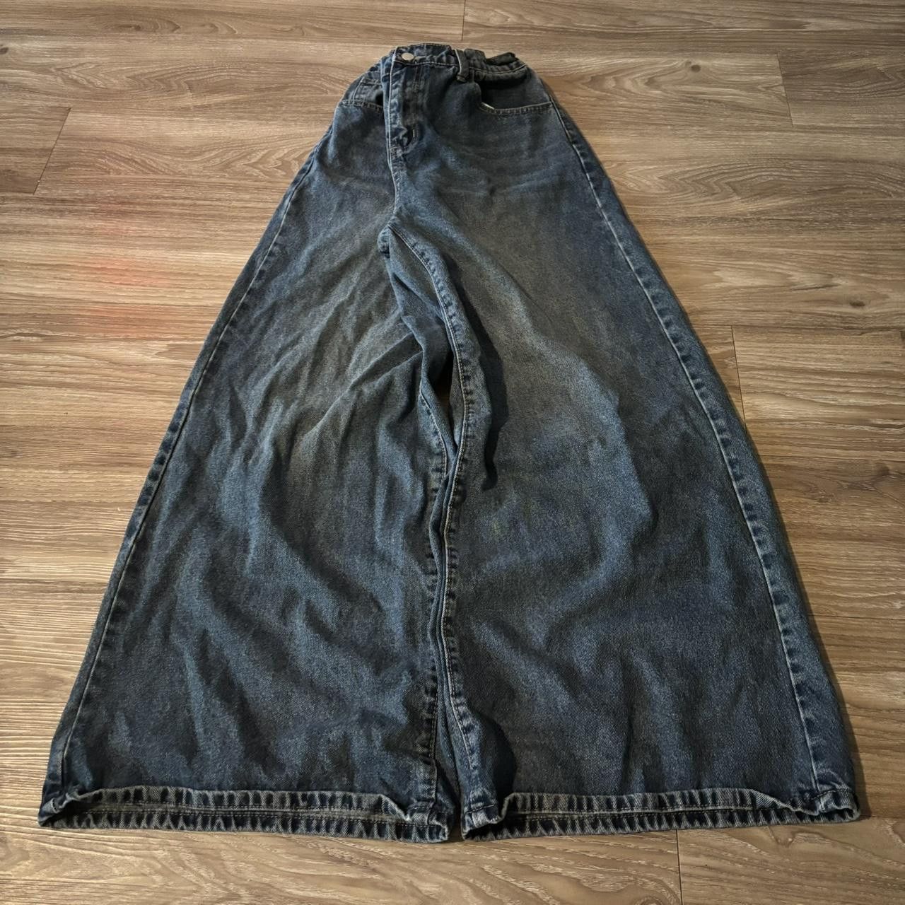 Vintage Crazy Vintage Y2K/2000s Baggy Grunge Dark Wash Wide Leg Skater Denim Jeans! 30x30 Size US 30 / EU 46 - 3 Thumbnail