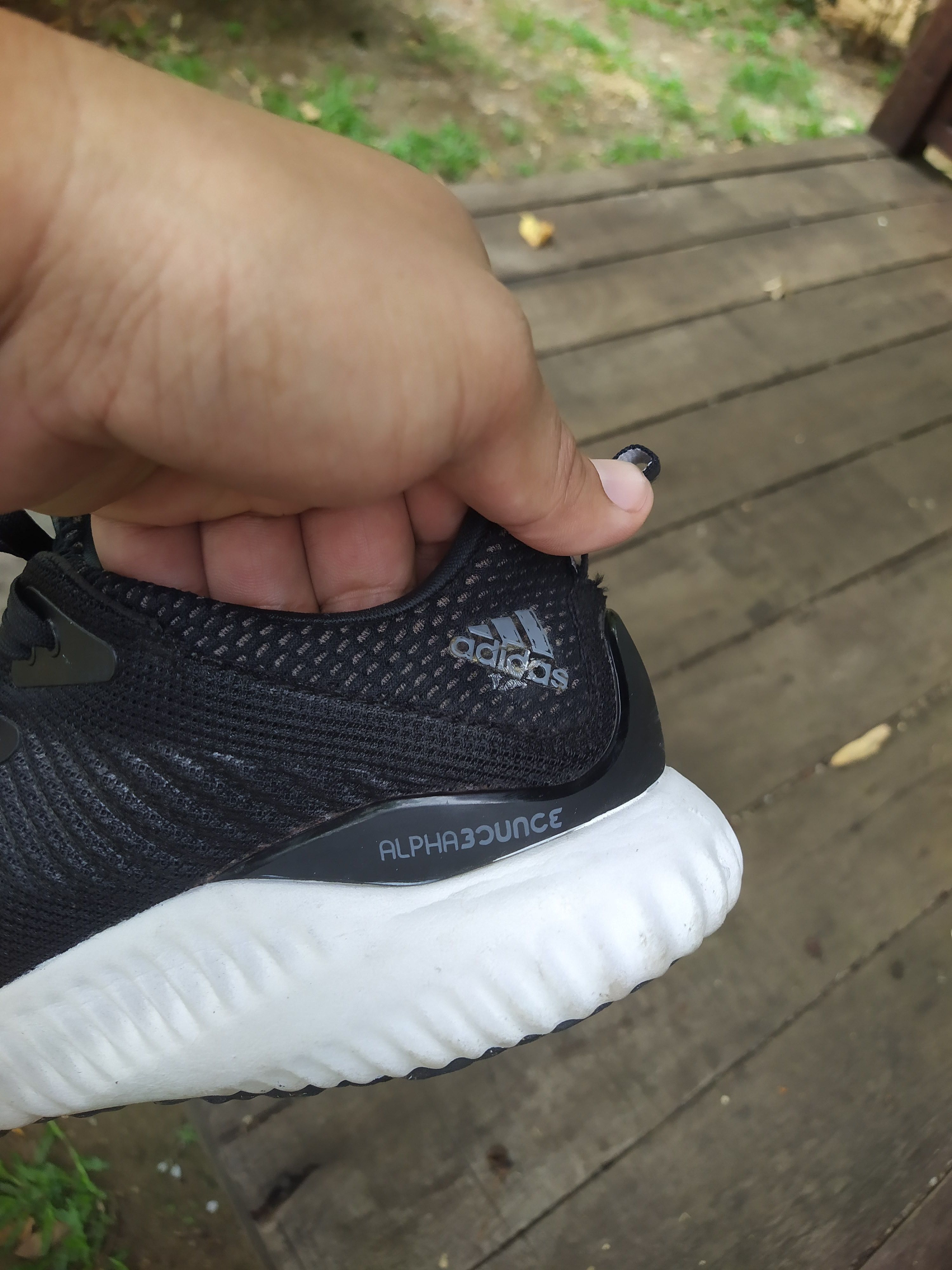 Adidas Adidas AlphaBounce EM Core Black White Running Shoes BW0538 Size US 9 / EU 42 - 5 Thumbnail