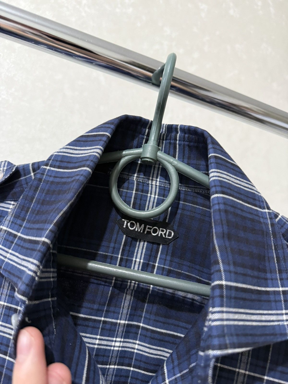 Tom Ford TOM FORD OVERSHIRT SHIRT LUXURY JACKET BLUE BUTTON UP MEN’S Size US M / EU 48-50 / 2 - 7 Thumbnail