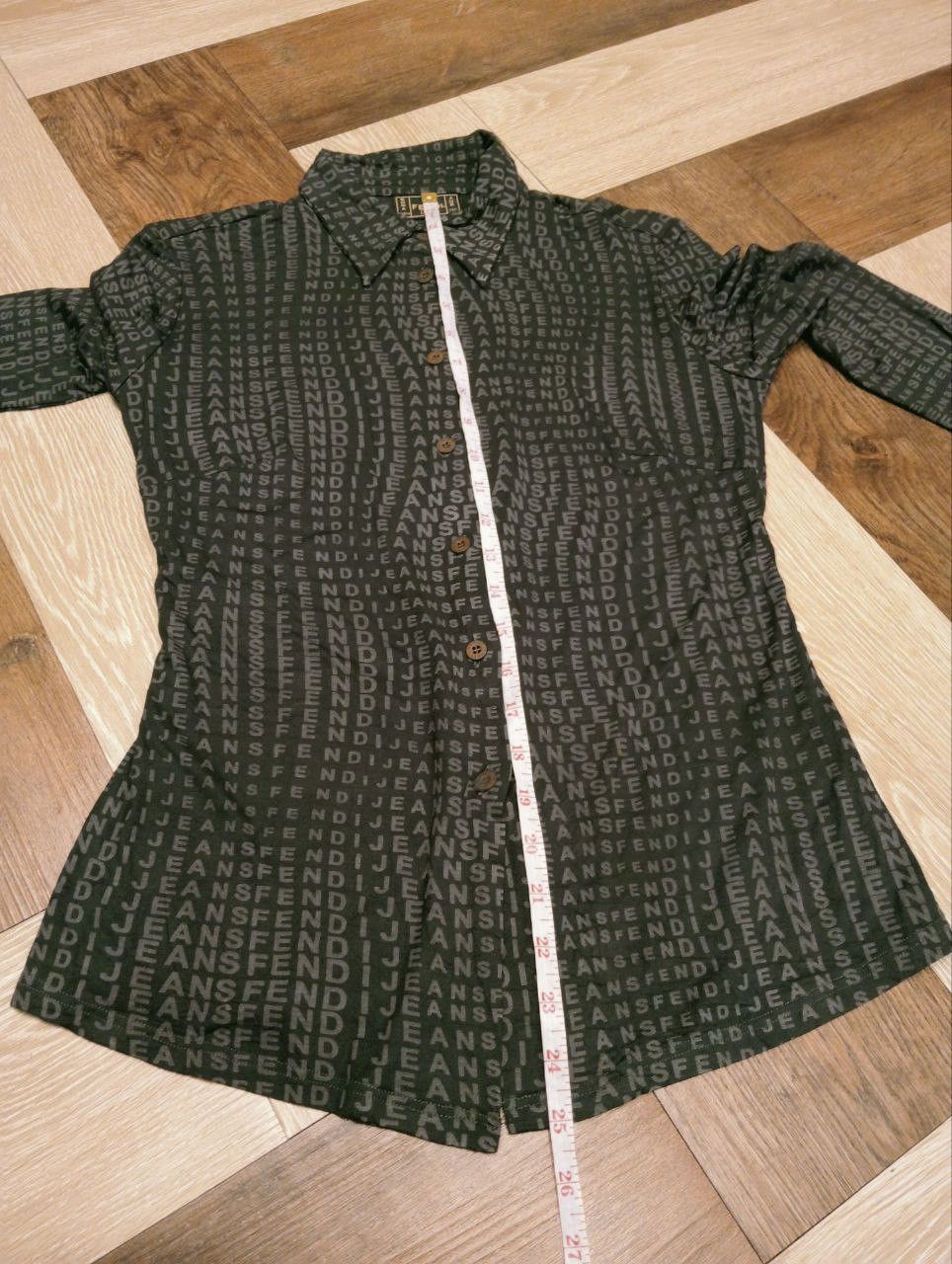 Fendi VINTAGE FENDI MONOGRAM SHIRT - SIZE 40 Size S / US 4 / IT 40 - 12 Thumbnail
