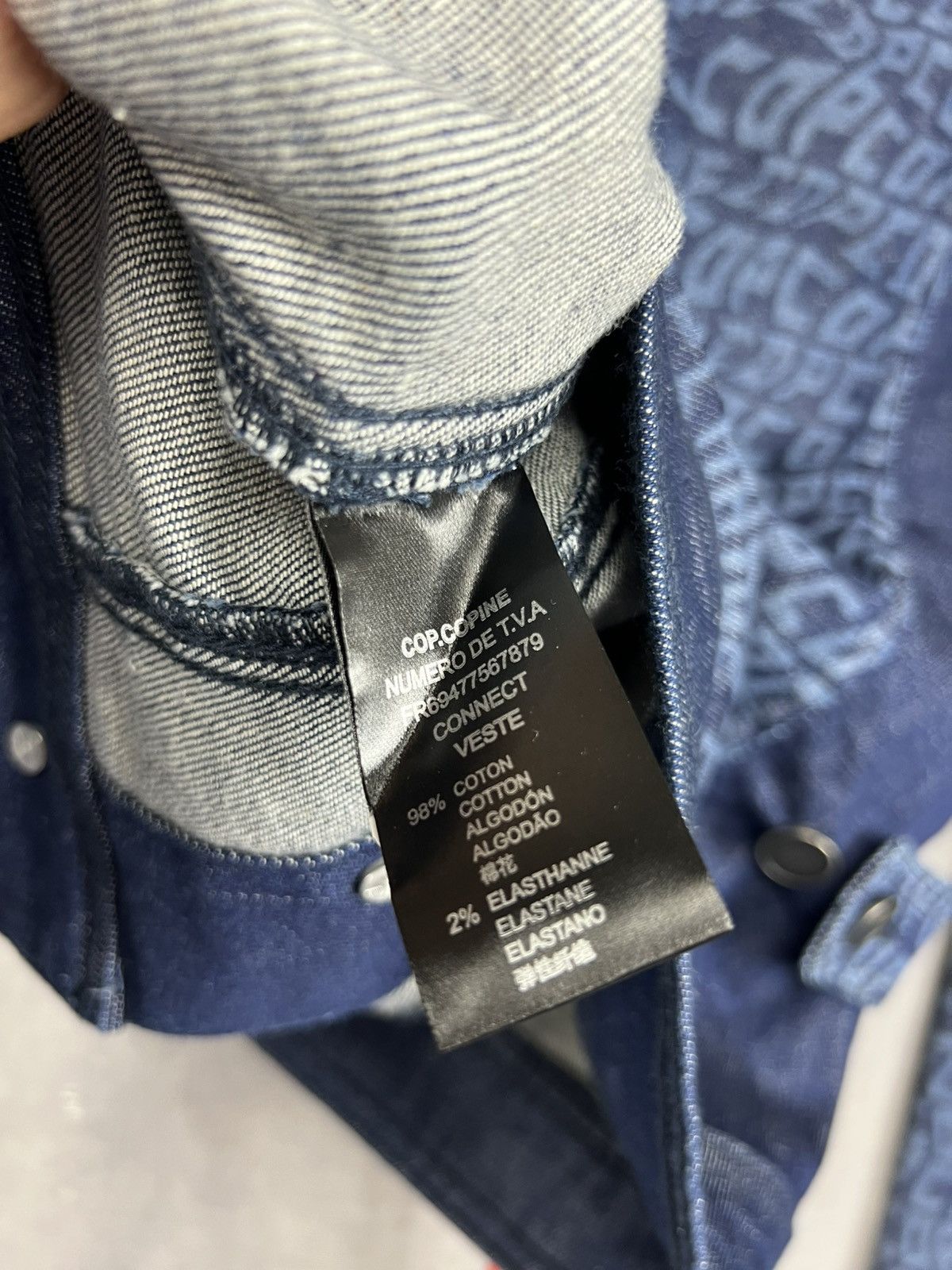 Cop Copine Cop Copine Y2K Women Monogram Denim Jacket Size 38 Size XS / US 0-2 / IT 36-38 - 17 Thumbnail