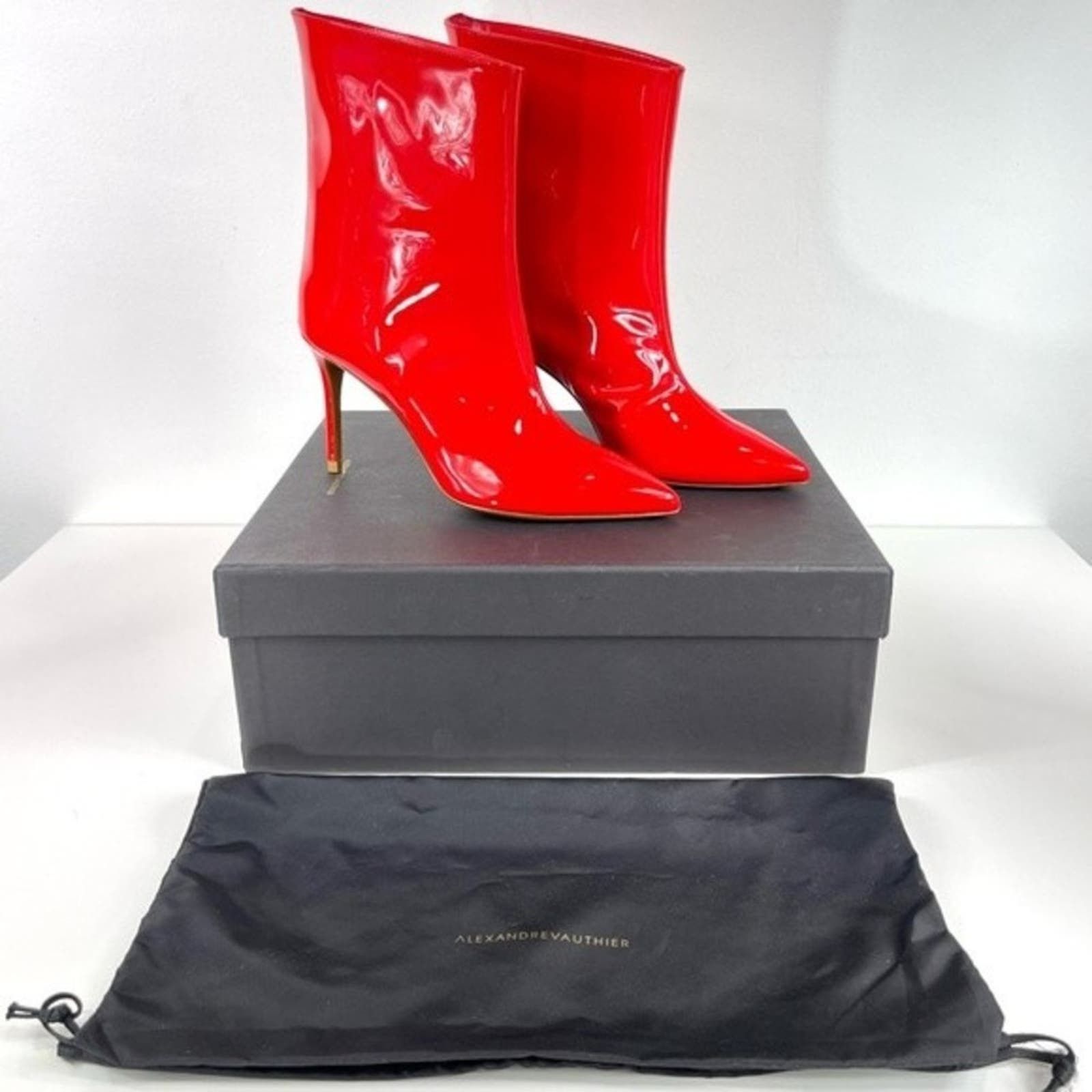 image of Alexandre Vauthier | Red Patent Leather 'alex Low' 85 6 Shoes, Women's