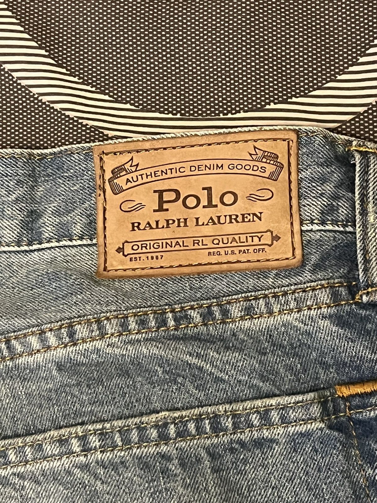 Polo Ralph Lauren Polo Ralph Lauren Distressed Patchwork Jeans Size US 32 / EU 48 - 4 Thumbnail