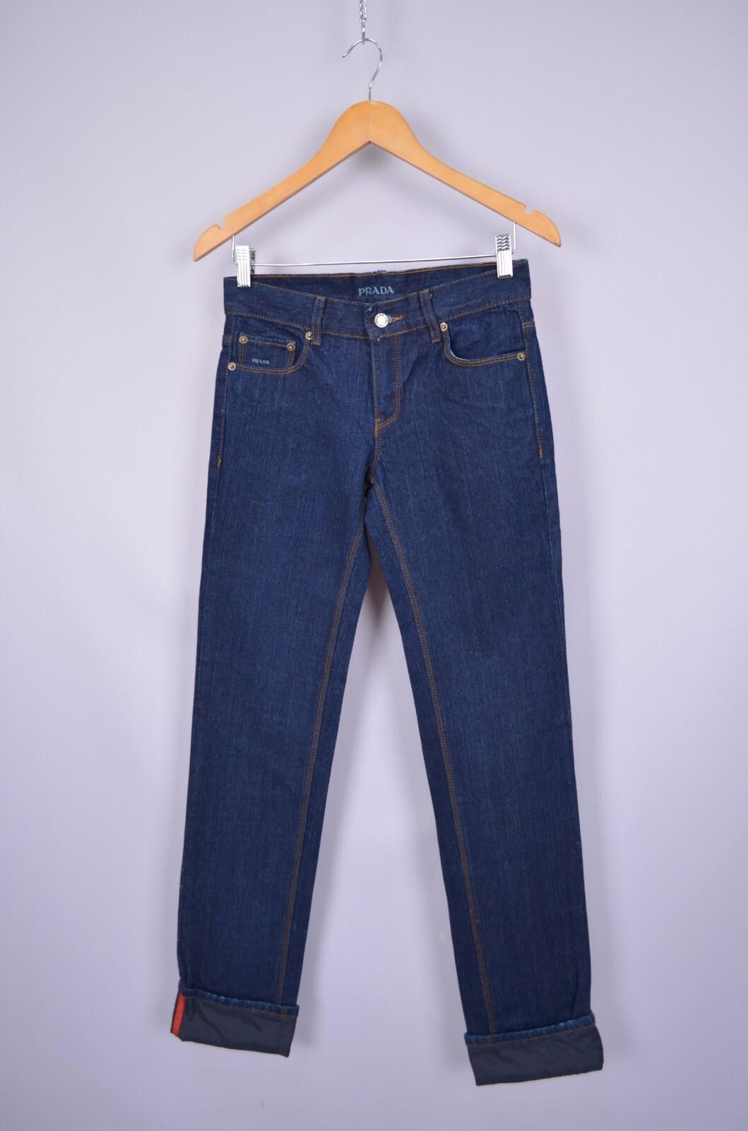 Prada Prada Denim Womens Jeans Red Tab Nylon Size IT 40, 42 Size 28" / US 6 / IT 42 - 2 Thumbnail