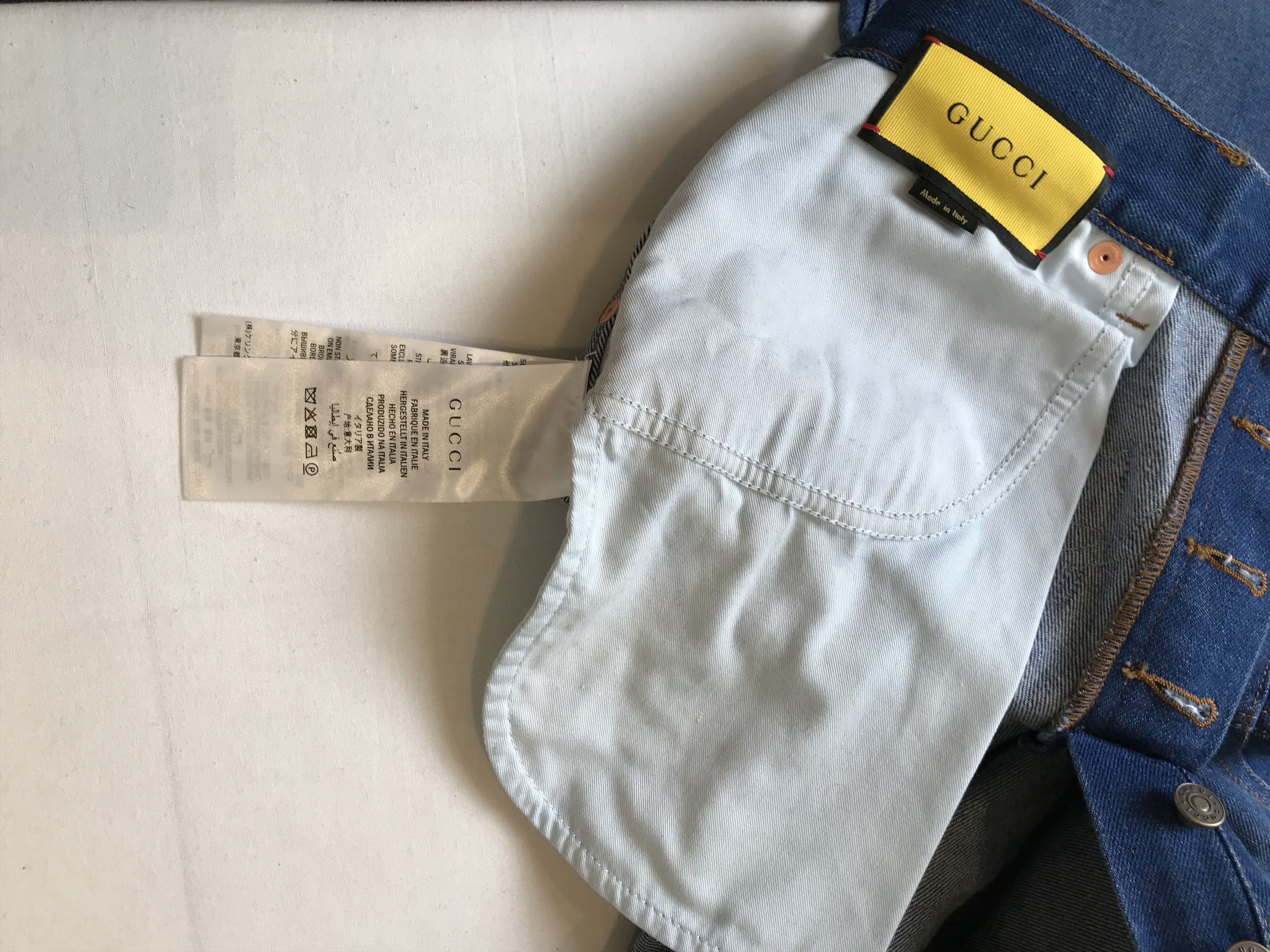 Gucci Gucci Floral Cat Embroidered Jeans Size US 34 / EU 50 - 9 Thumbnail