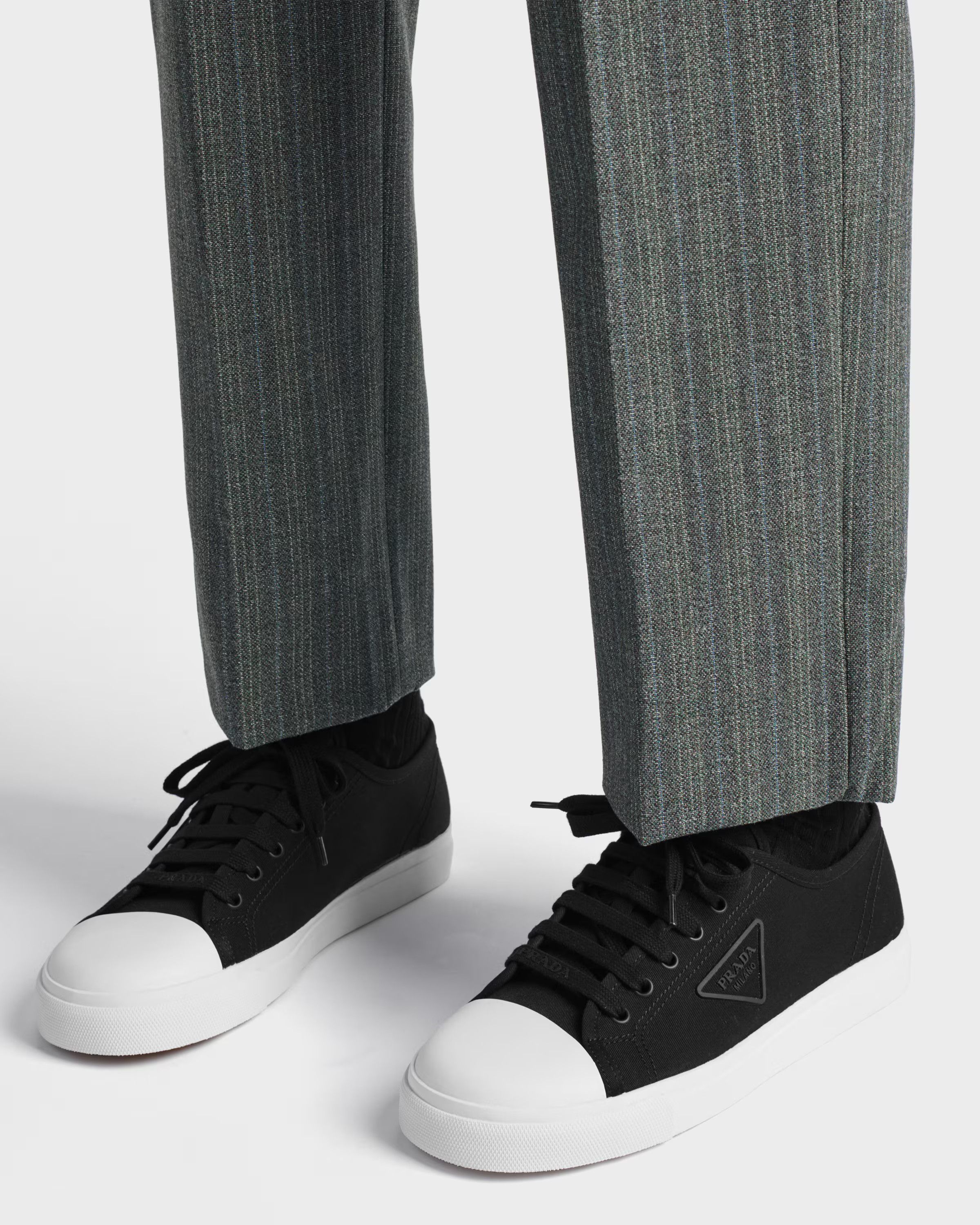 Prada o1la1rc1a0925 Gabardine Sneakers in Black Size US 8 / EU 41 - 3 Thumbnail