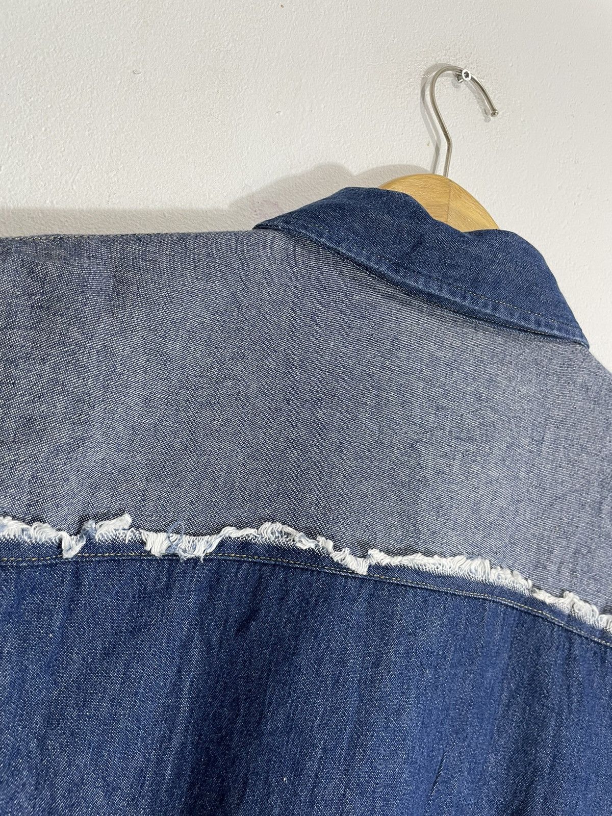 Yohji Yamamoto Undefined Distressed Shirt Hybrid Patchwork issey stye Size L / US 10 / IT 46 - 5 Thumbnail