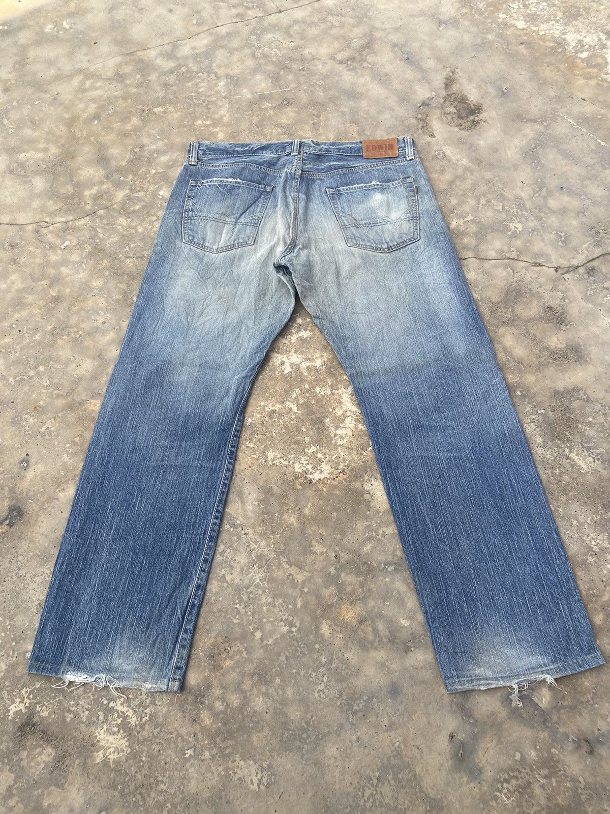 Edwin VINTAGE EDWIN RED LINE SELVEDGE DISTRESSED PANT Size US 39 - 2 Thumbnail