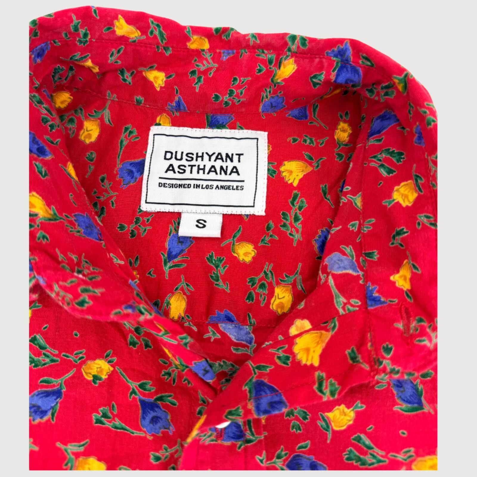Other Dushyant Asthana Red Floral Button Up Shirt S Size US S / EU 44-46 / 1 - 4 Thumbnail